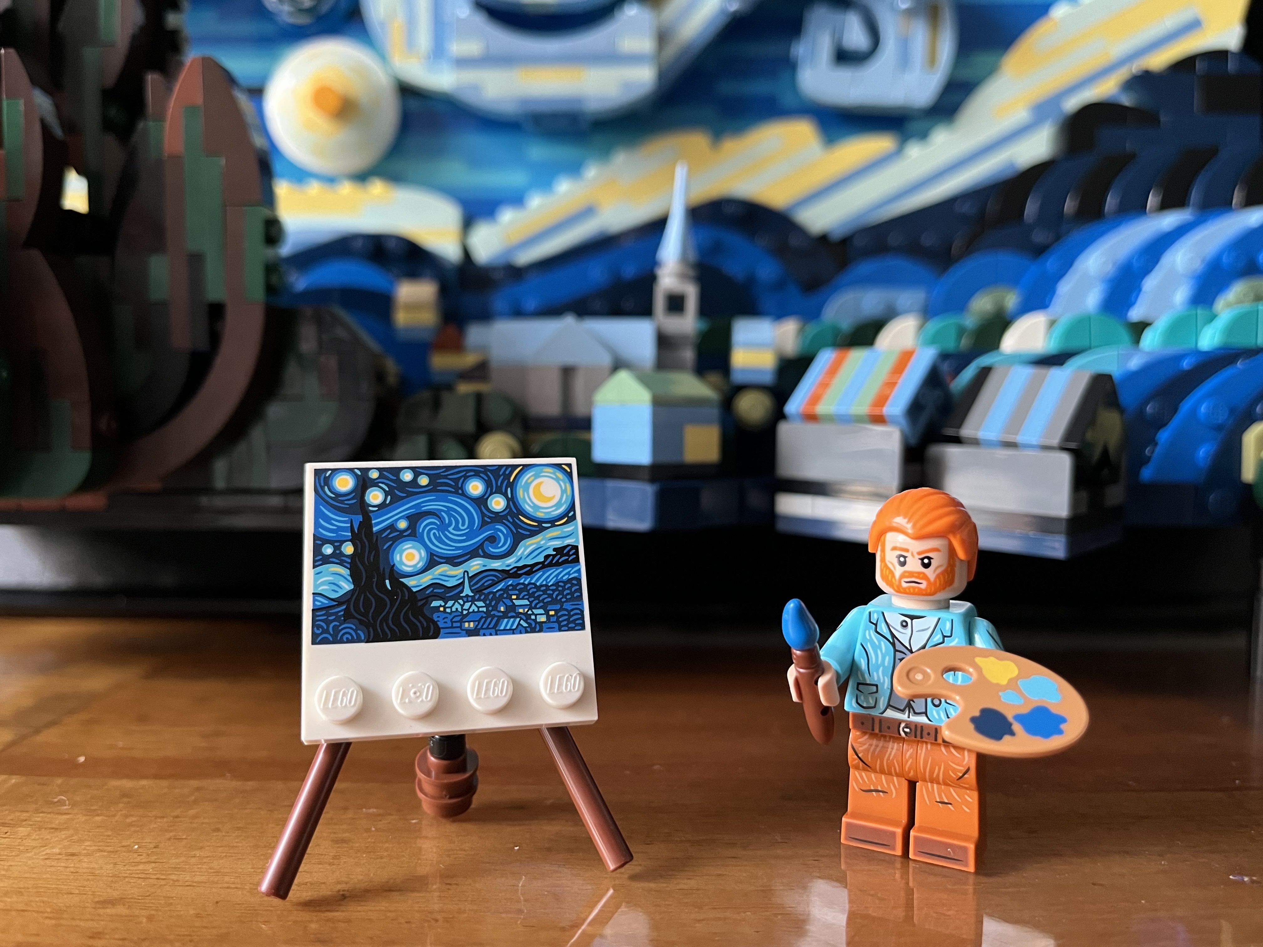 Lego Vincent Van Gogh The Starry Night 착용 스타일 - 1