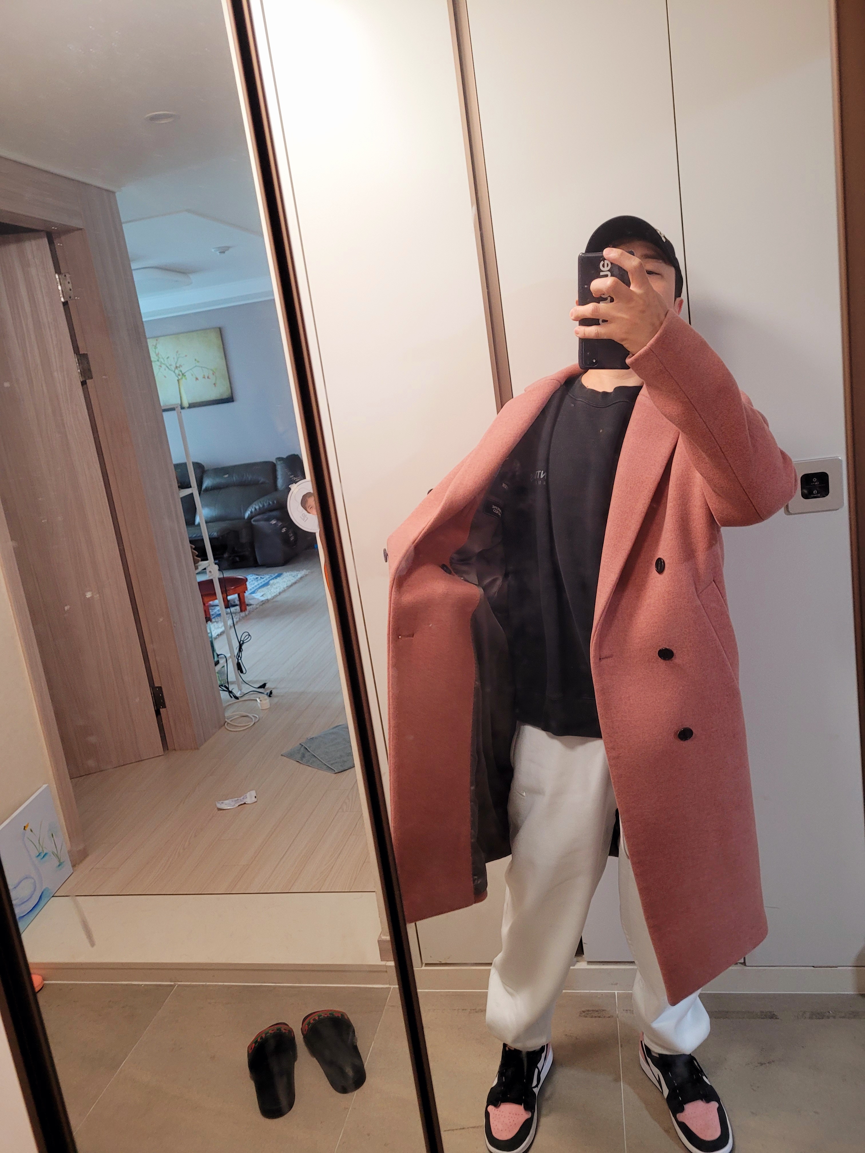 Jordan x Union Leisure Shorts Rust Pink 착용 스타일