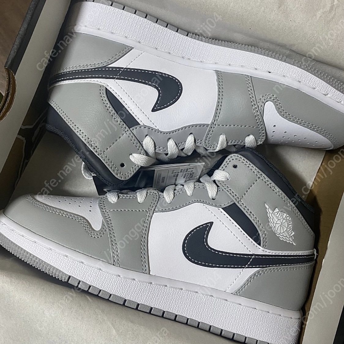 (GS) Jordan 1 Mid Light Smoke Grey Anthracite 착용 스타일