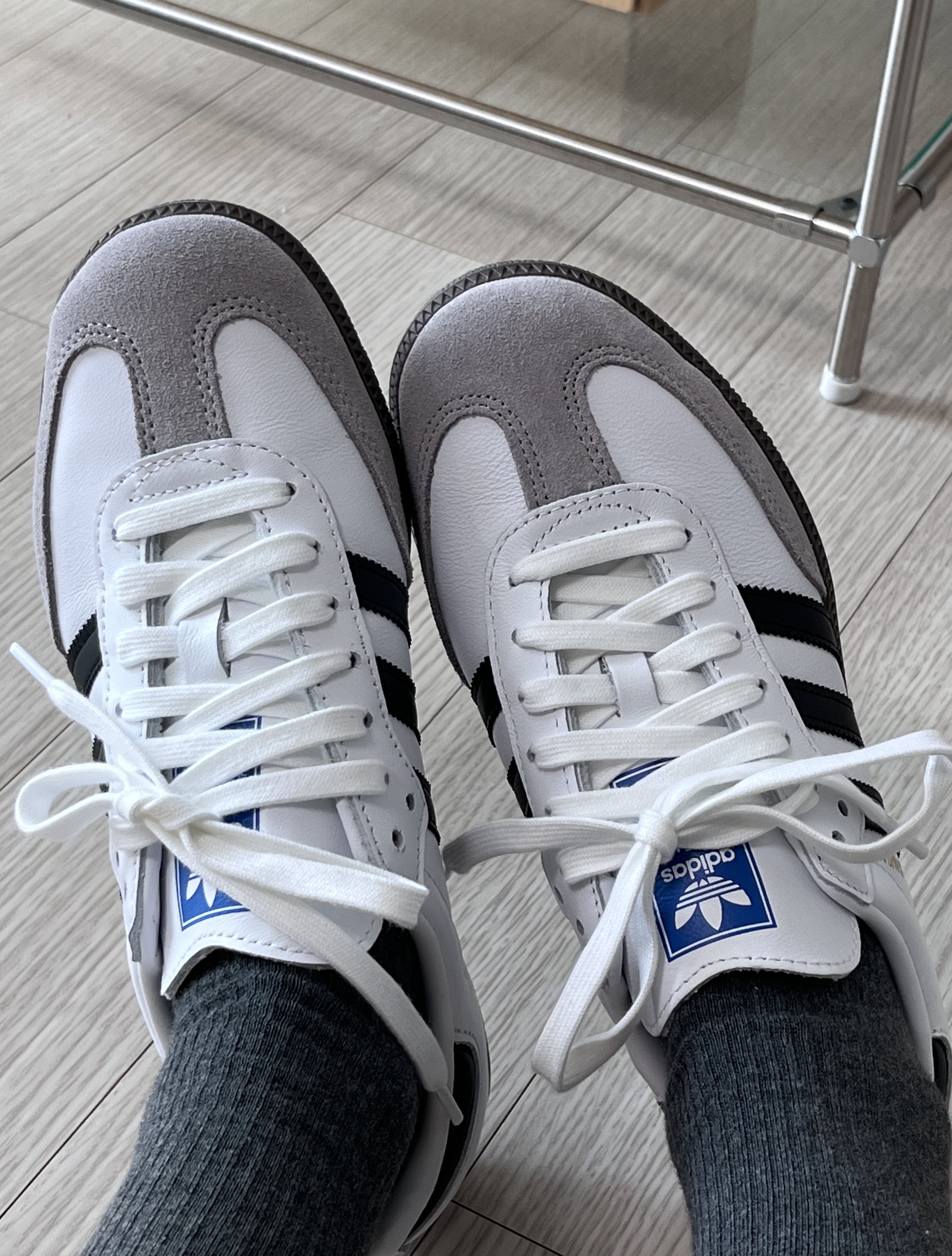 Adidas Samba OG Cloud White 착용 스타일 - 3
