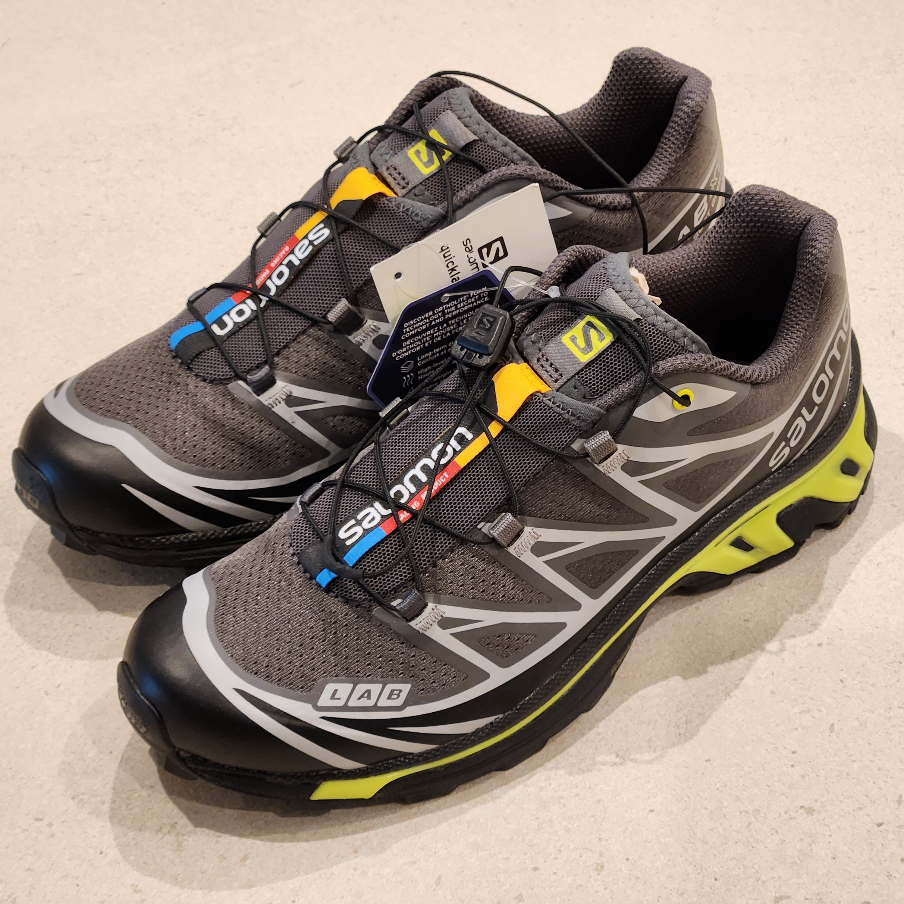 Salomon XT-6 Black Evening Primrose 착용 스타일 - 1