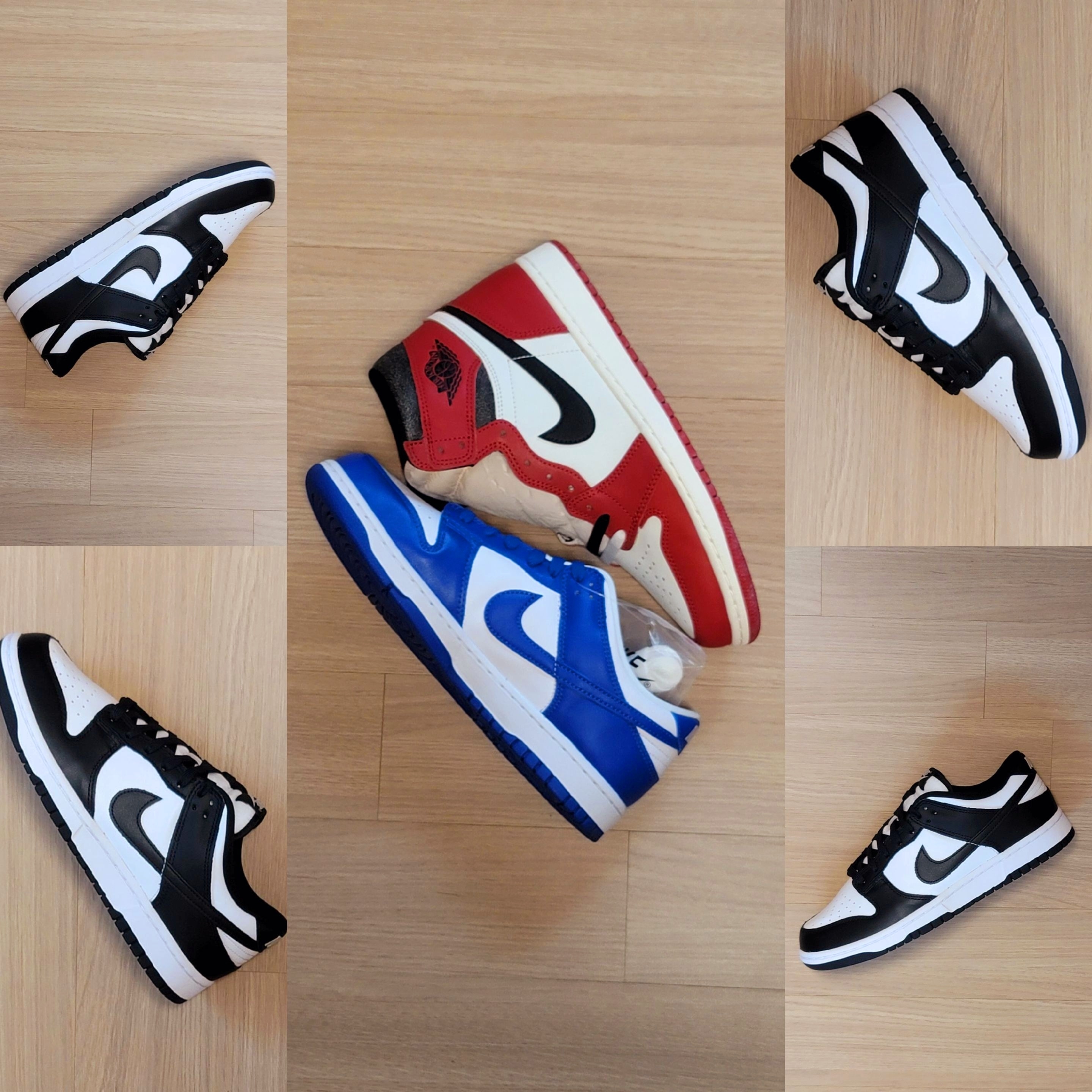 Jordan 1 Retro High OG Chicago 2022, Nike Dunk Low SP Kentucky 2022 착용 스타일
