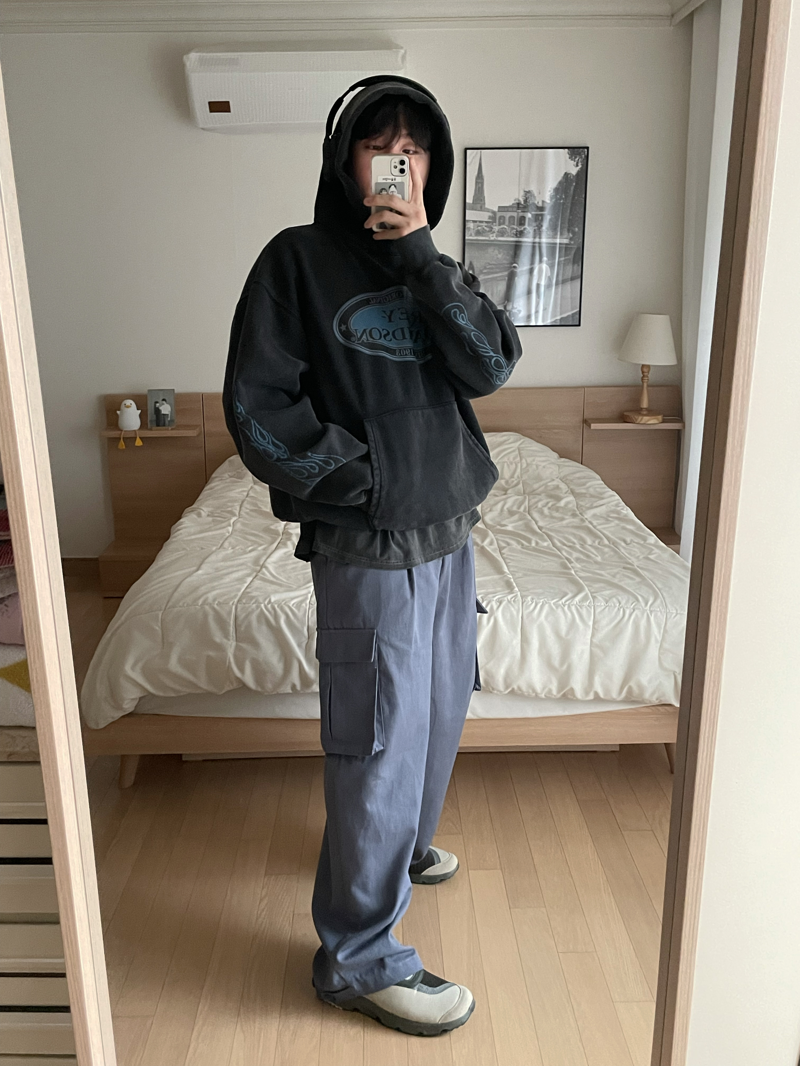 Salomon RX Snug Moss Gray 착용 스타일 - 3