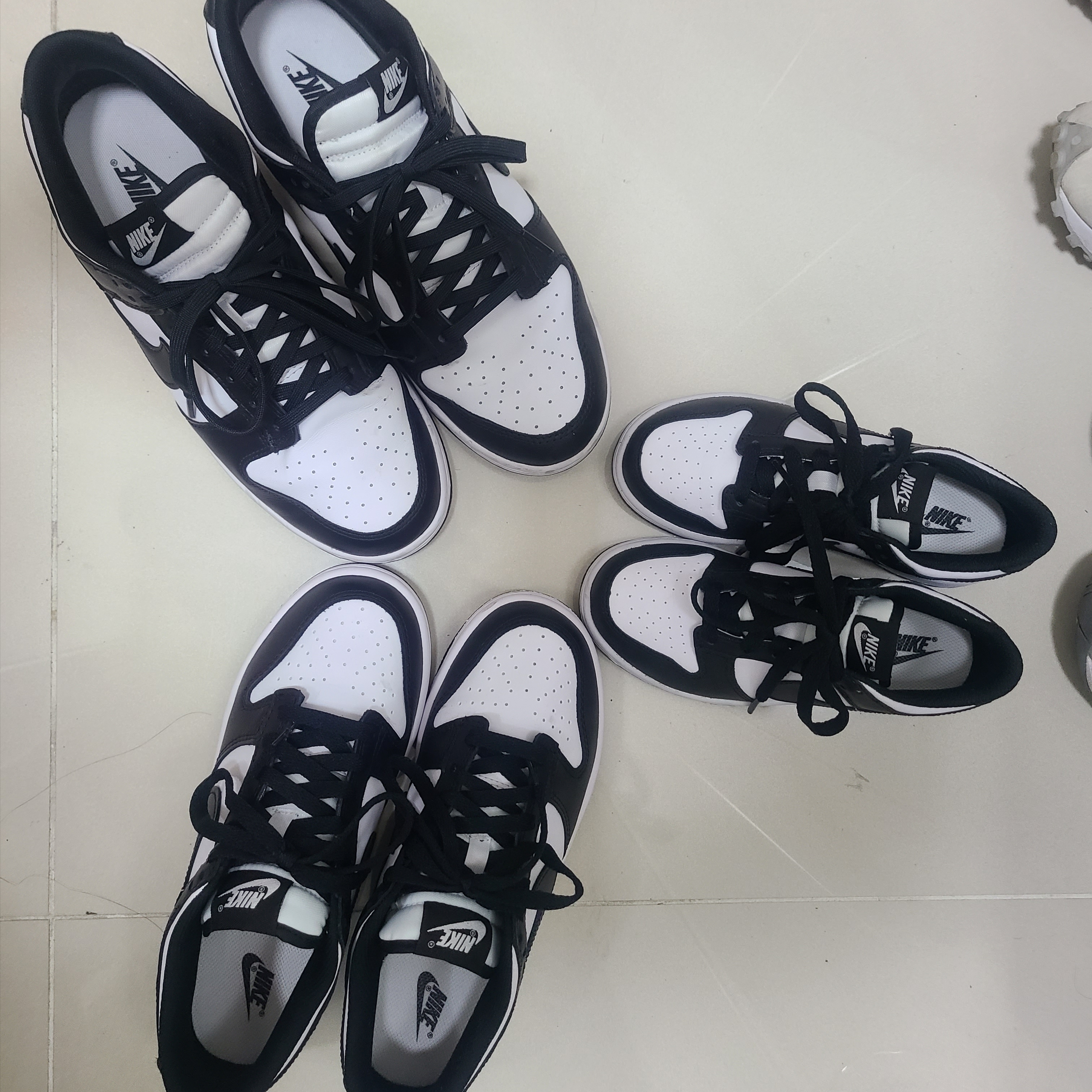 Nike Dunk Low Retro Black, (GS) Nike Dunk Low Black 착용 스타일