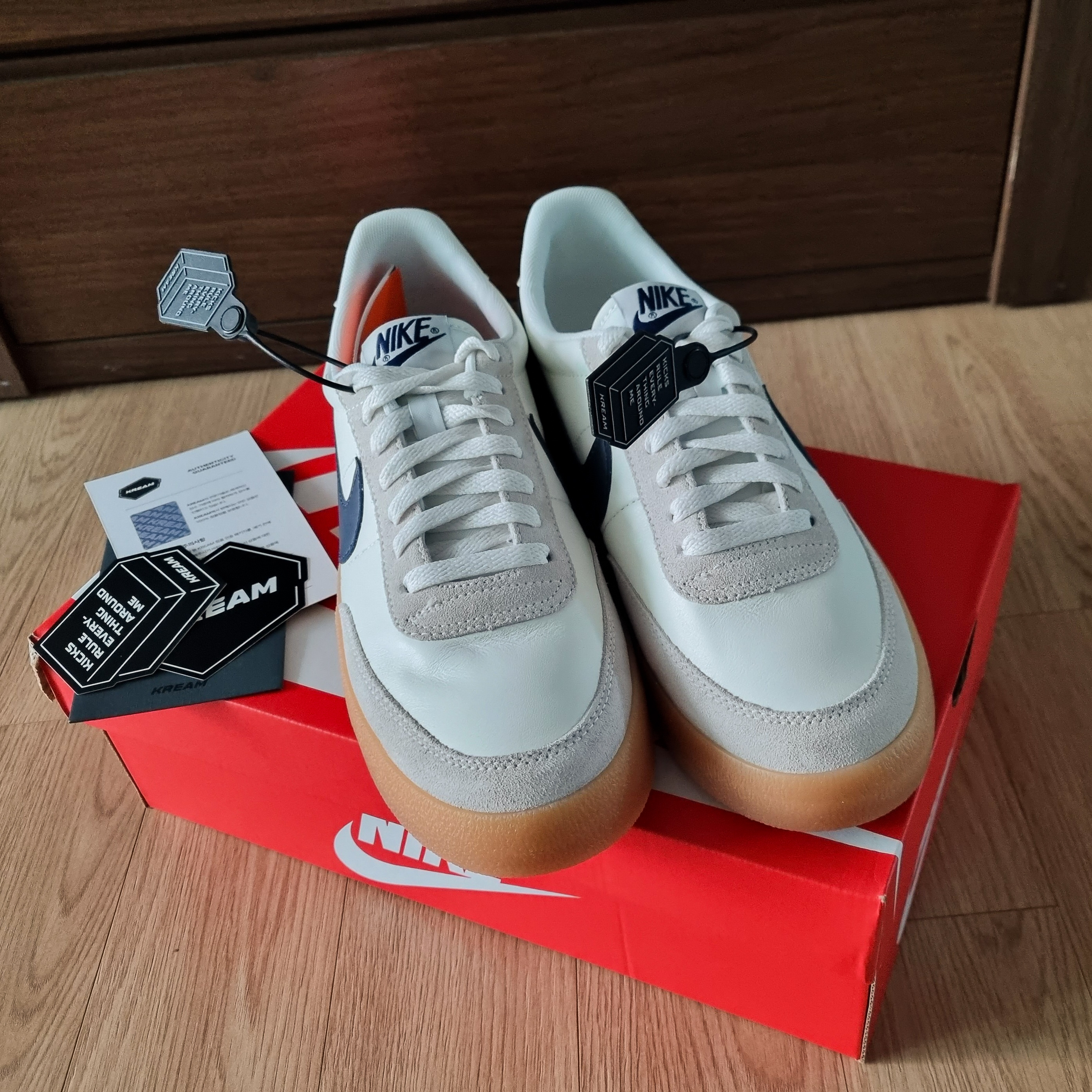 Nike x J.Crew Killshot 2 Sail Midnight Navy 착용 스타일 - 1