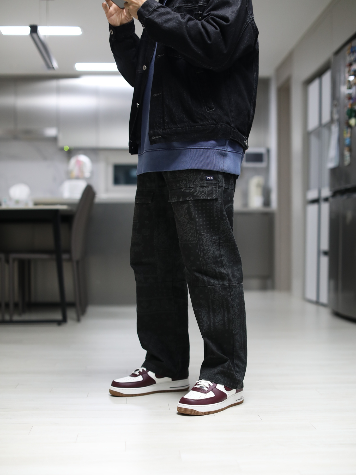Nike Air Force 1 '07 LV8 Night Maroon, (GS) Nike Air Force 1 LV8 3 Night Maroon 착용 스타일
