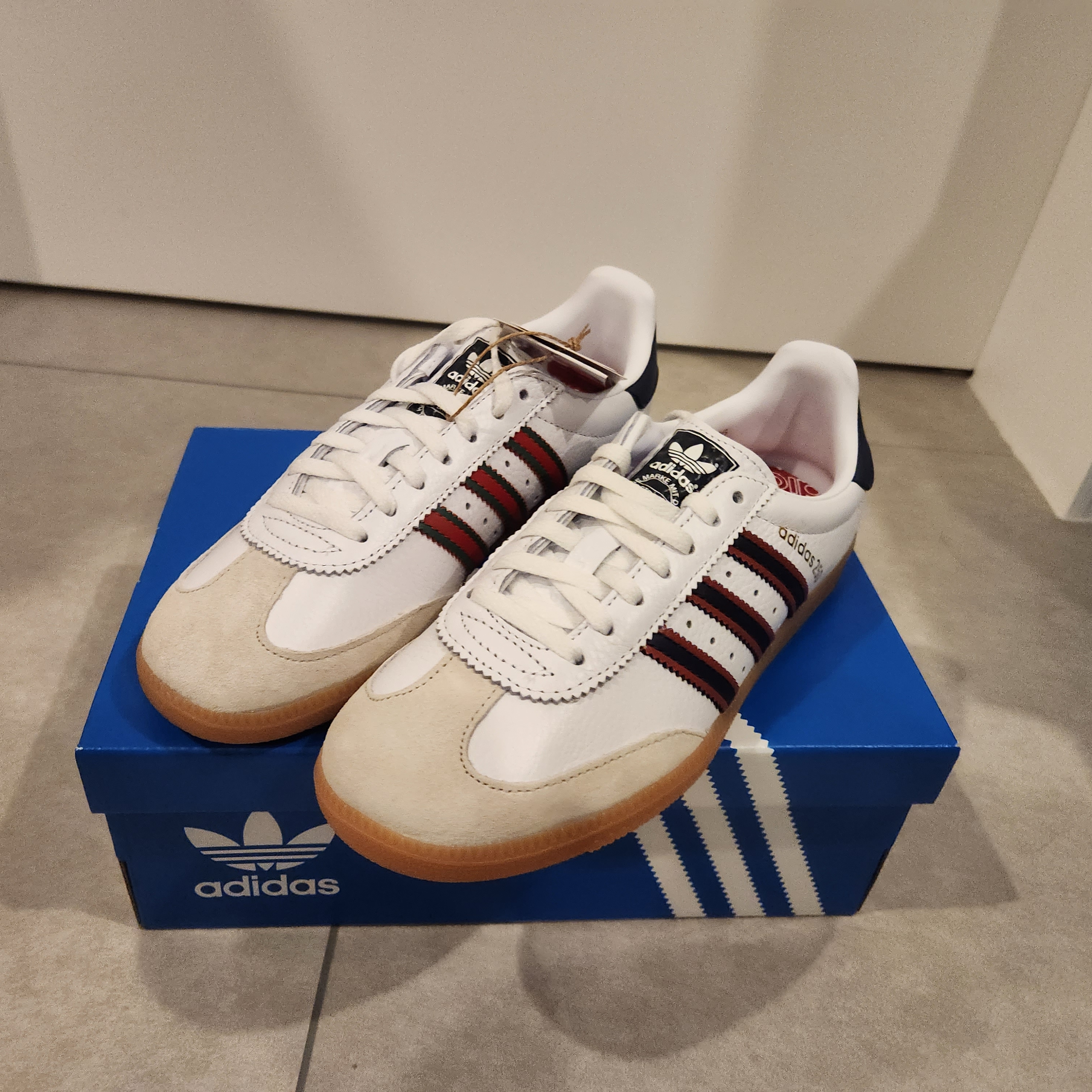 Adidas AS 250 Cloud White Core Black - Size? Exclusive 착용 스타일 - 2