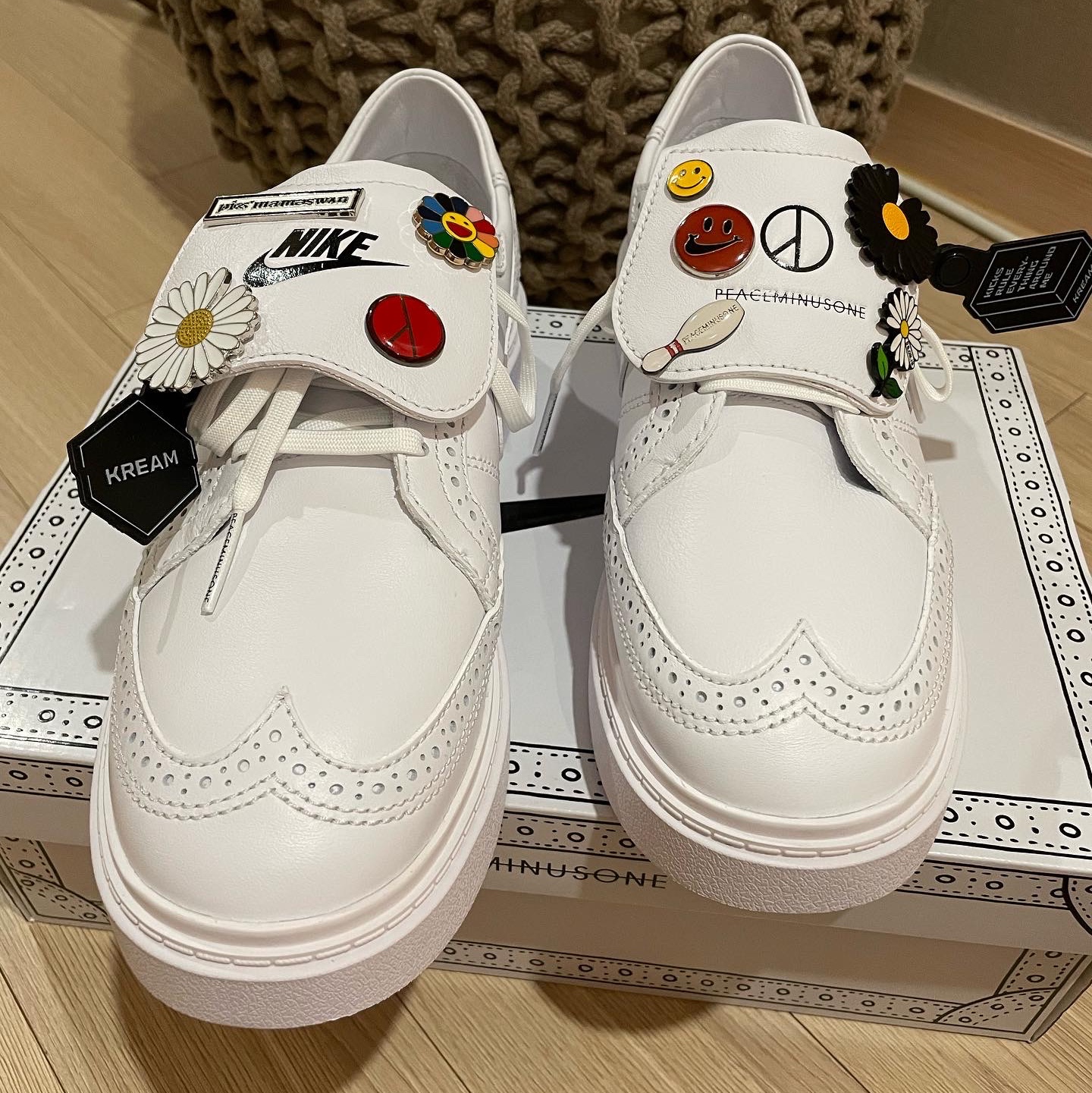 Nike x Peaceminusone Kwondo1 White 착용 스타일