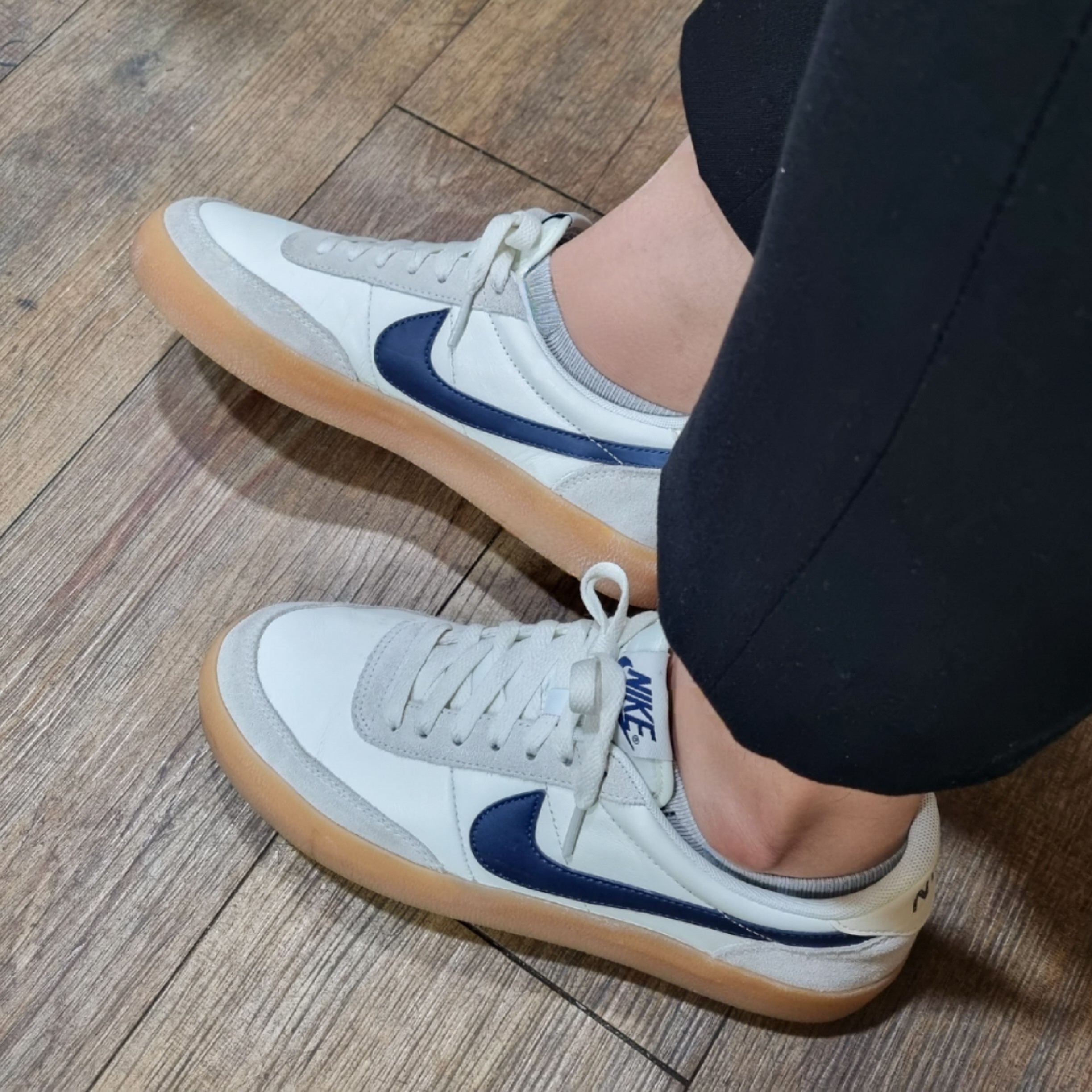 Nike x J.Crew Killshot 2 Sail Midnight Navy 착용 스타일 - 2