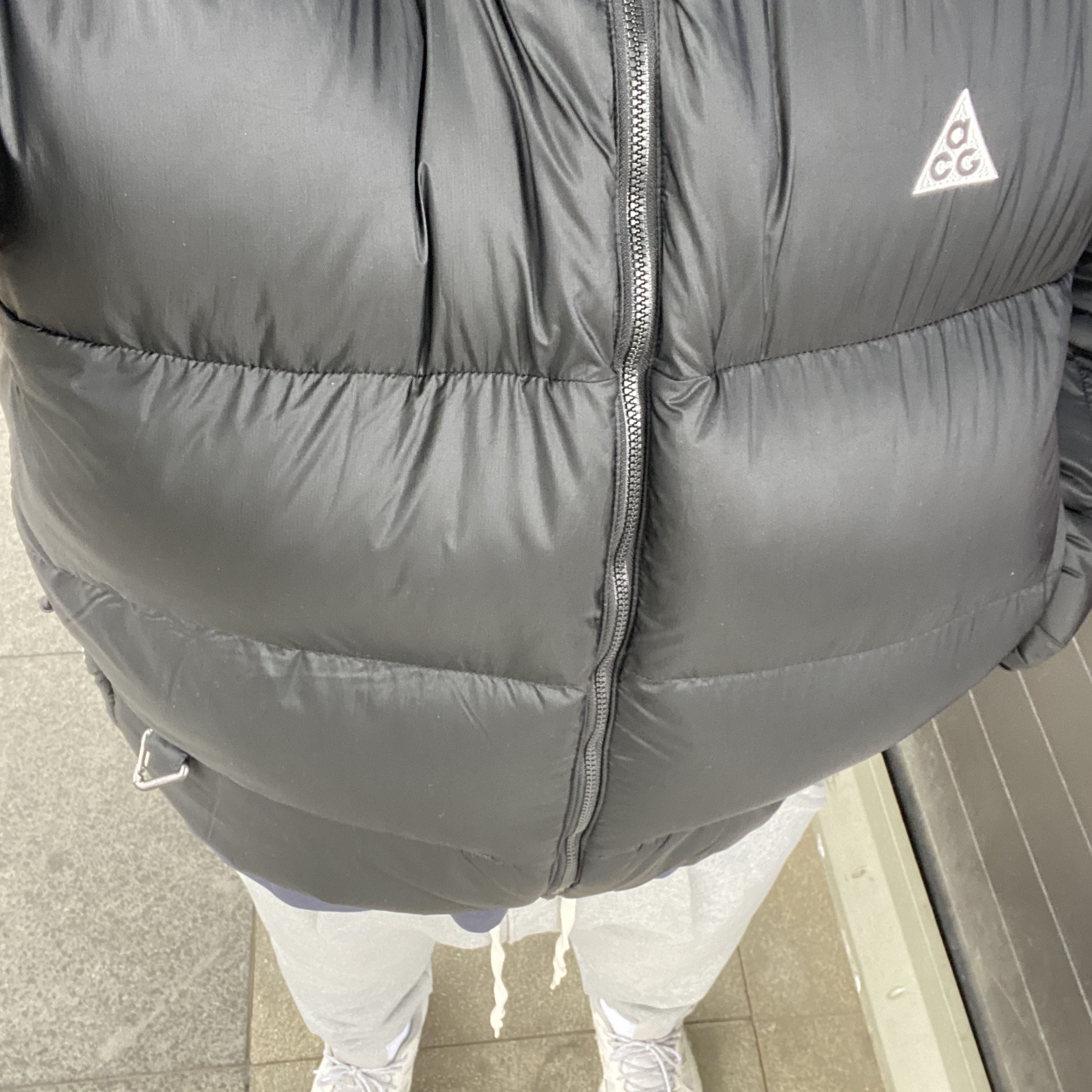 Nike ACG Therma-Fit ADV Lunar Lake Puffer Jacket Black - Asia 착용 스타일