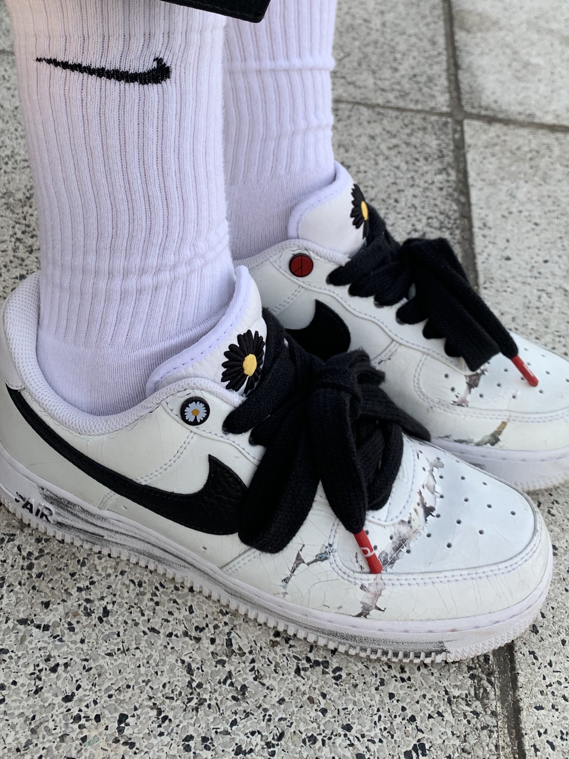Nike x Peaceminusone Air Force 1 Low Para-Noise 2.0 착용 스타일 - 2