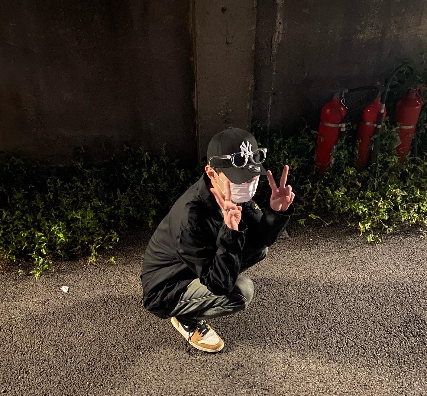 Jordan 1 Retro High Rookie of the Year, Stone Island 113WN T.CO+OLD Overshirt Black - 21FW 착용 스타일 - 3