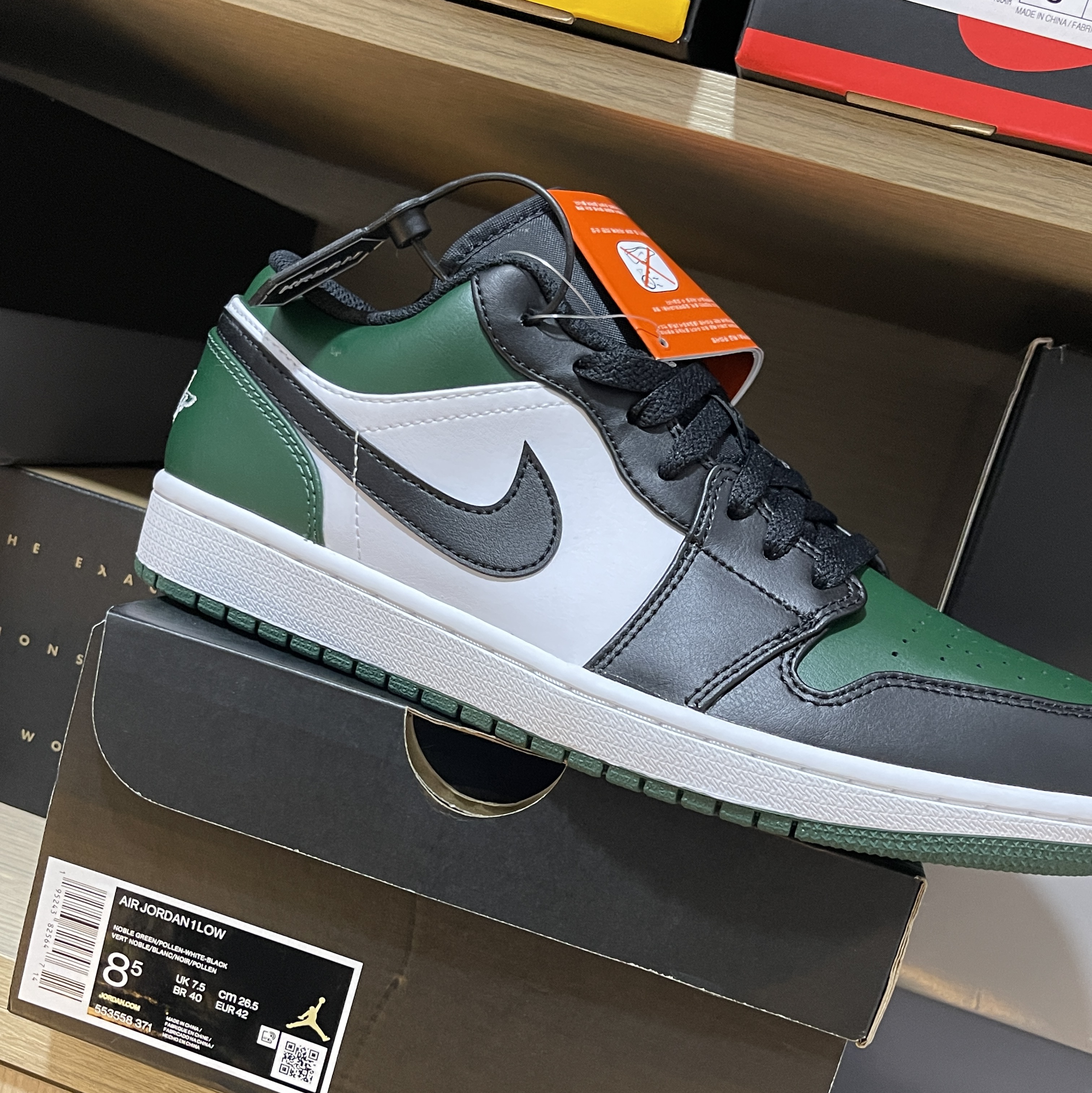 Jordan 1 Low Green Toe 착용 스타일