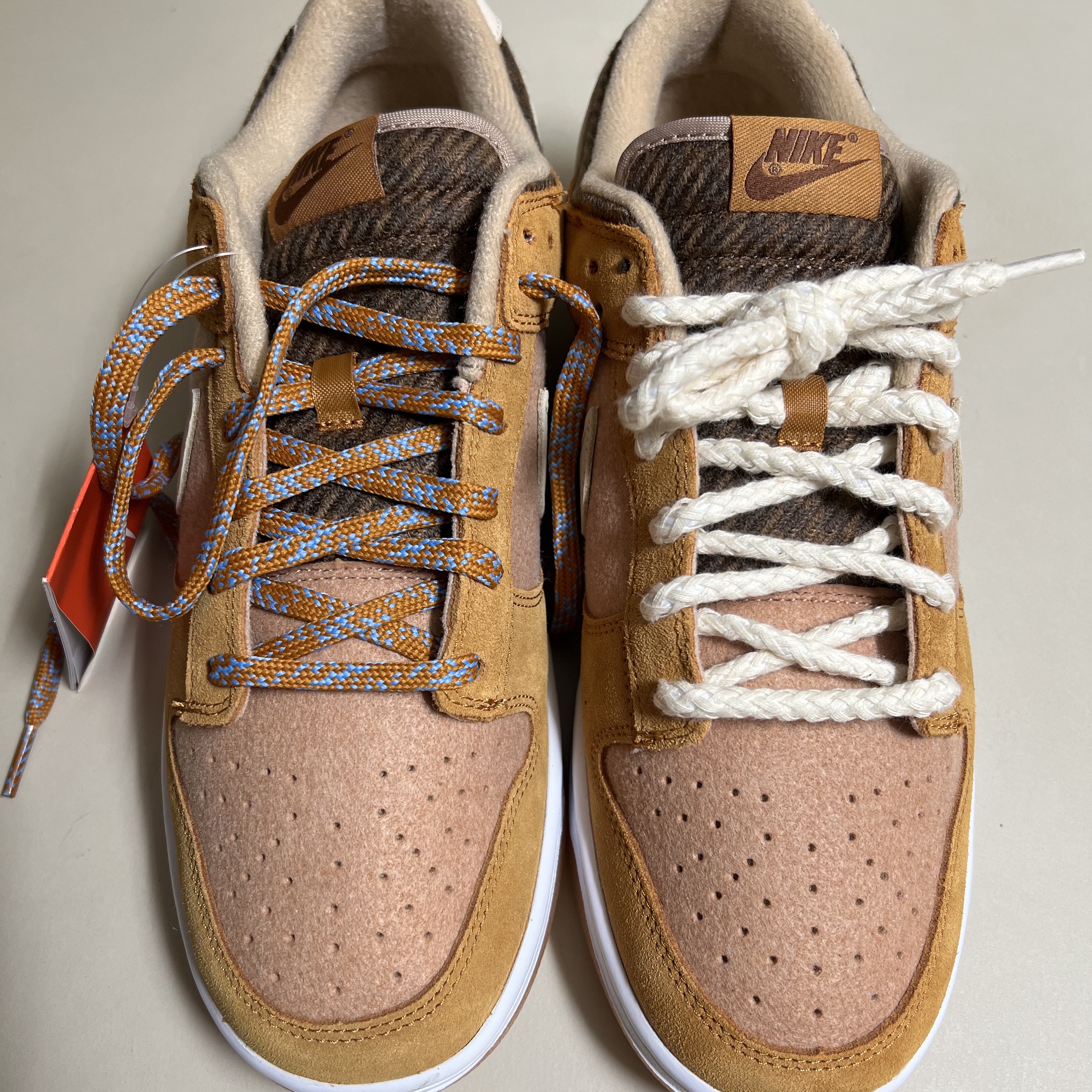 Nike Dunk Low SE Praline Desert Ochre 착용 스타일