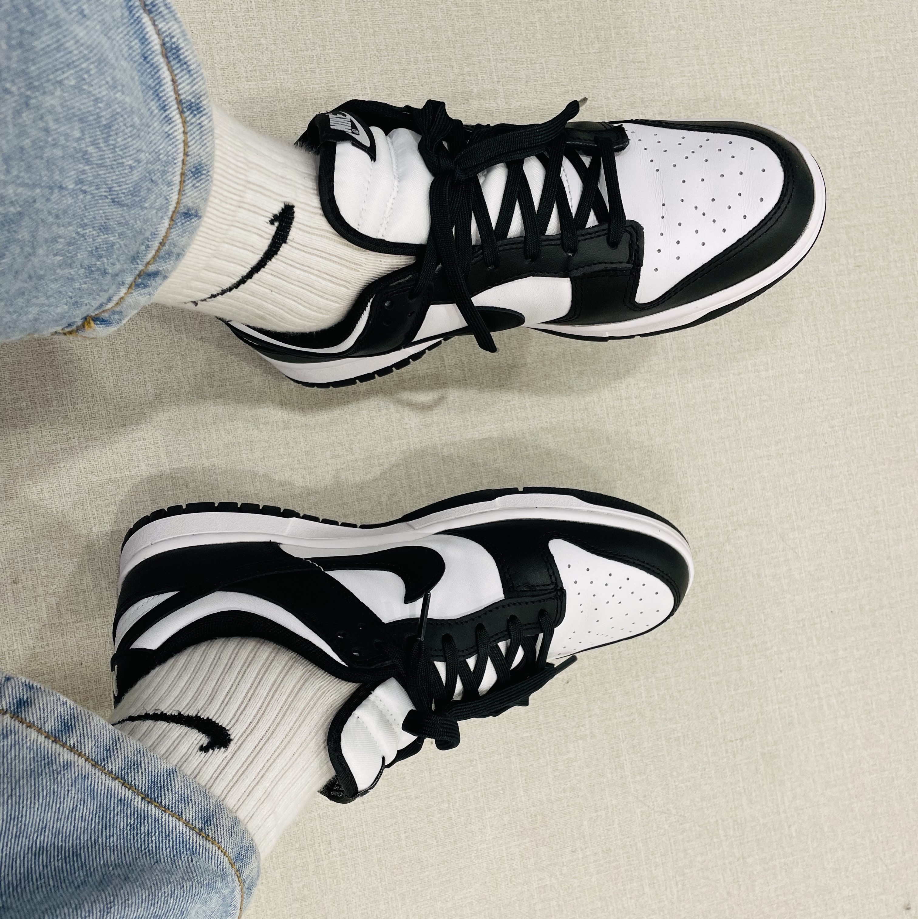 Nike Dunk Low Retro Black 착용 스타일