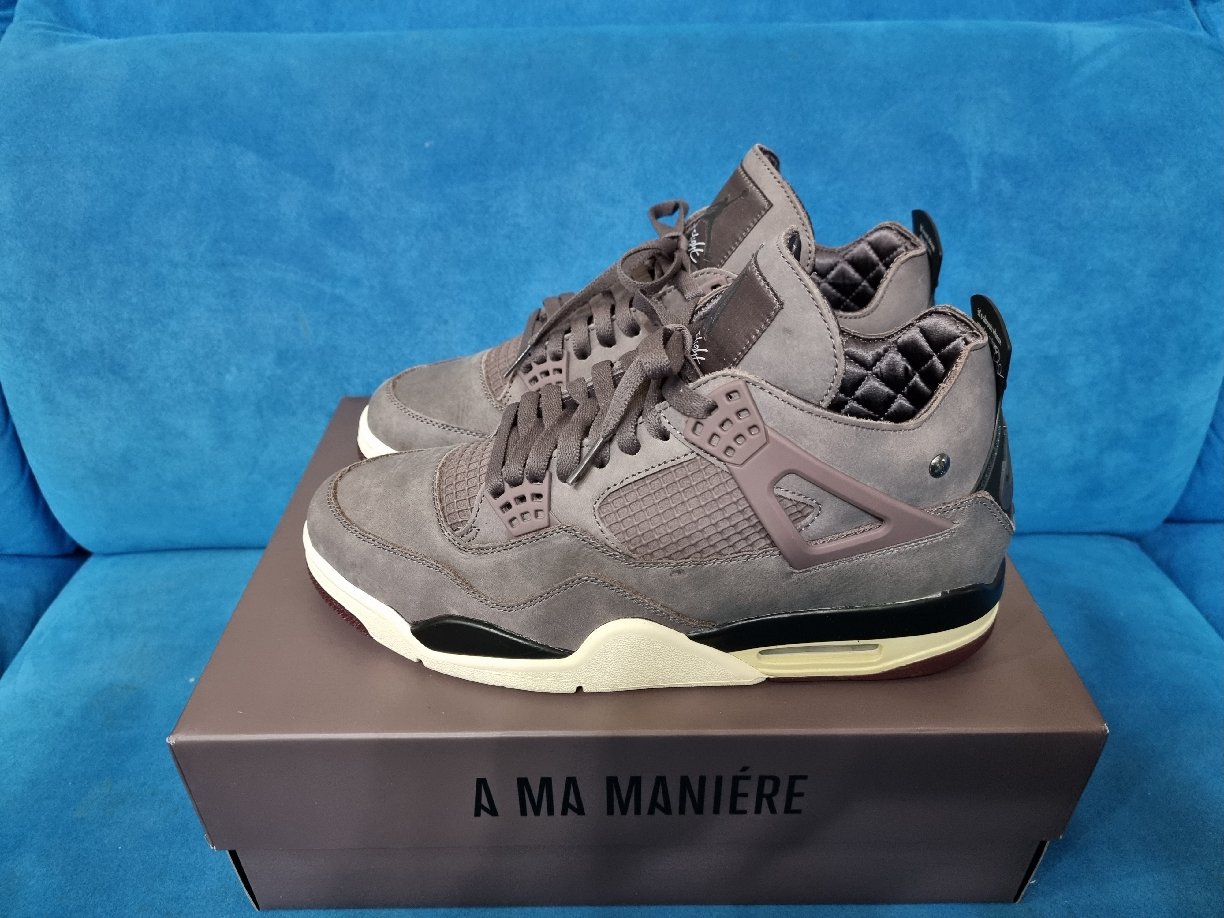 Jordan 4 x A Ma Maniere Retro Violet Ore 착용 스타일 - 1