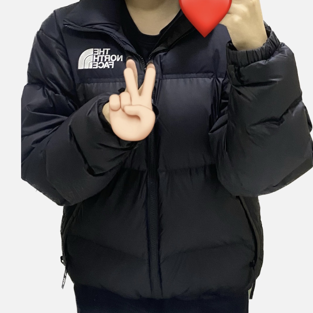 The North Face 1996 Eco Nuptse Jacket Black 착용 스타일 - 1