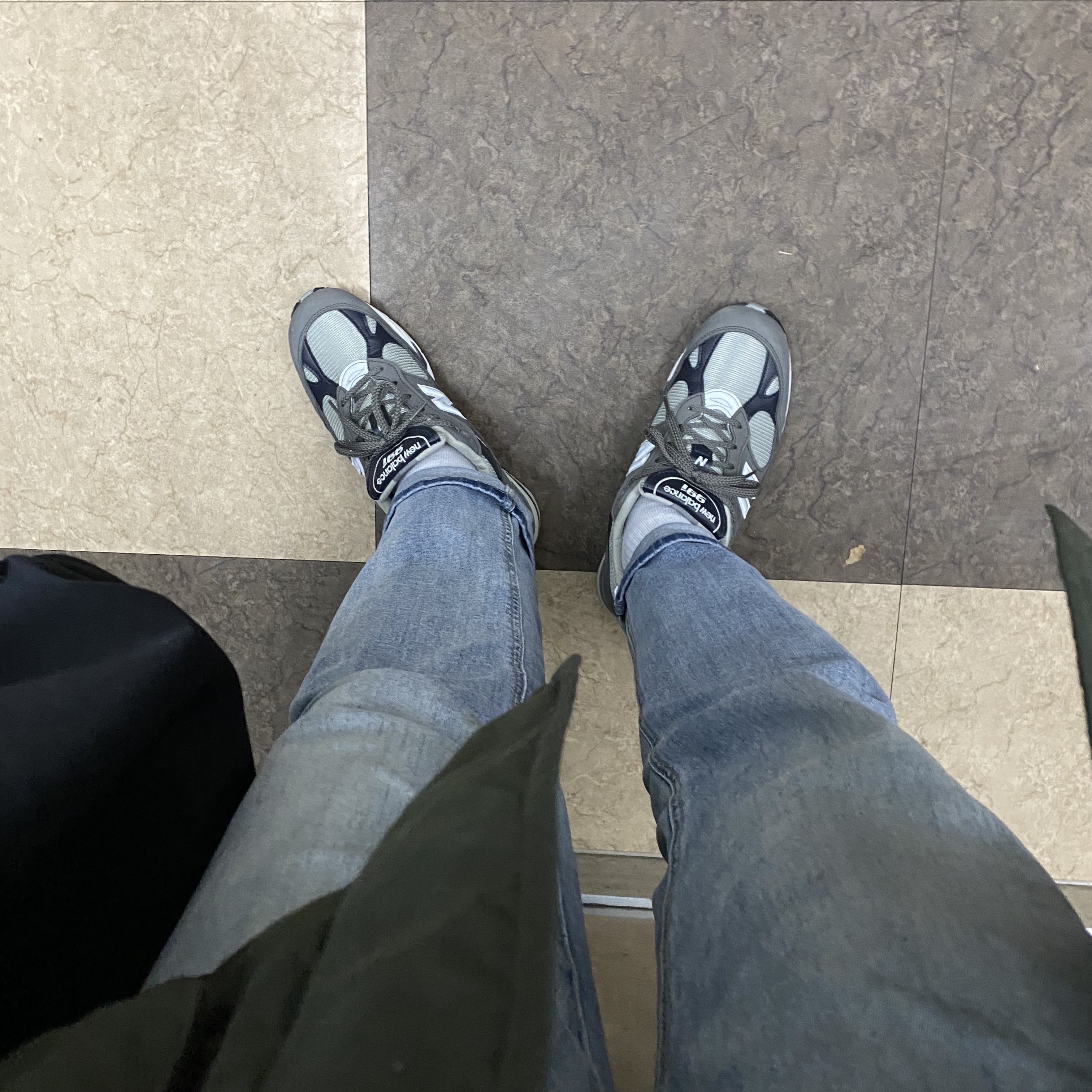 (W) New Balance 991 Made in UK Castlerock Navy, New Balance 991 Made in UK Castlerock Navy 착용 스타일