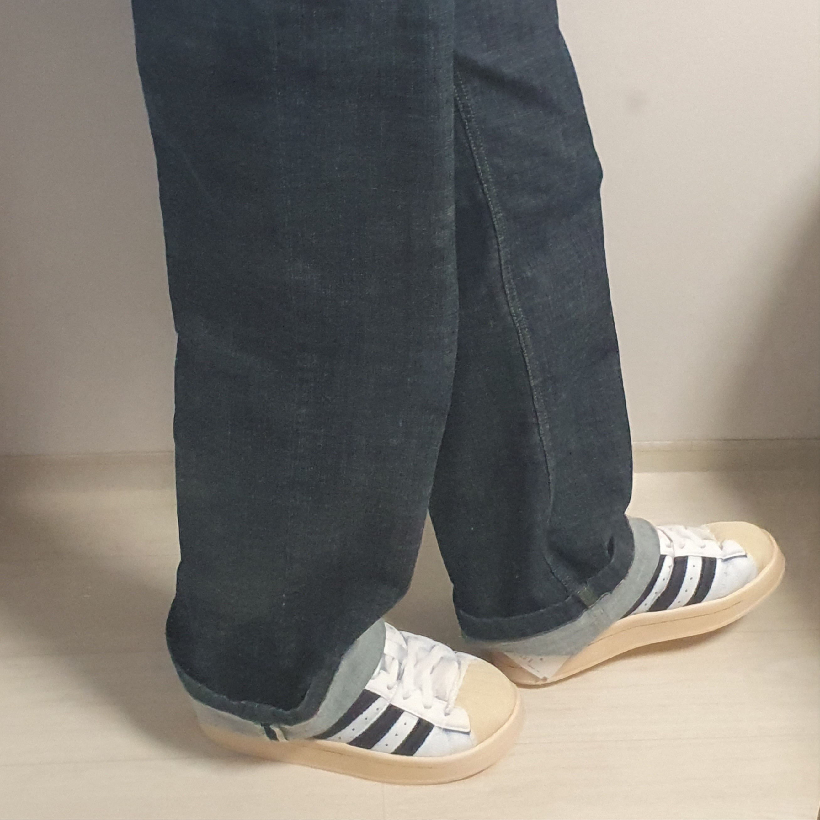 Adidas Puffylette Superstar Cloud White 착용 스타일 - 1