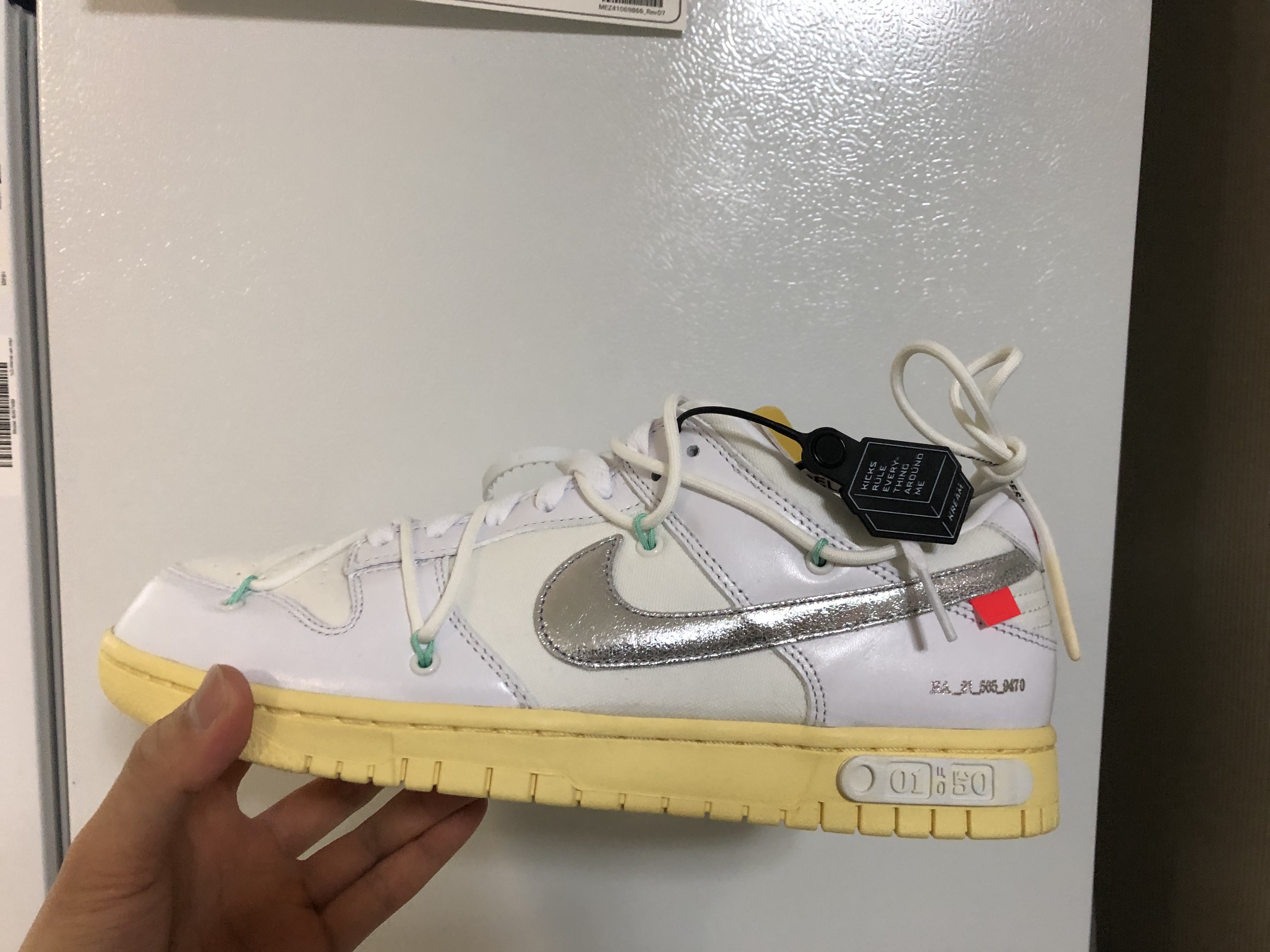 Nike x Off-White Dunk Low The 50 - Lot 1 착용 스타일 - 4