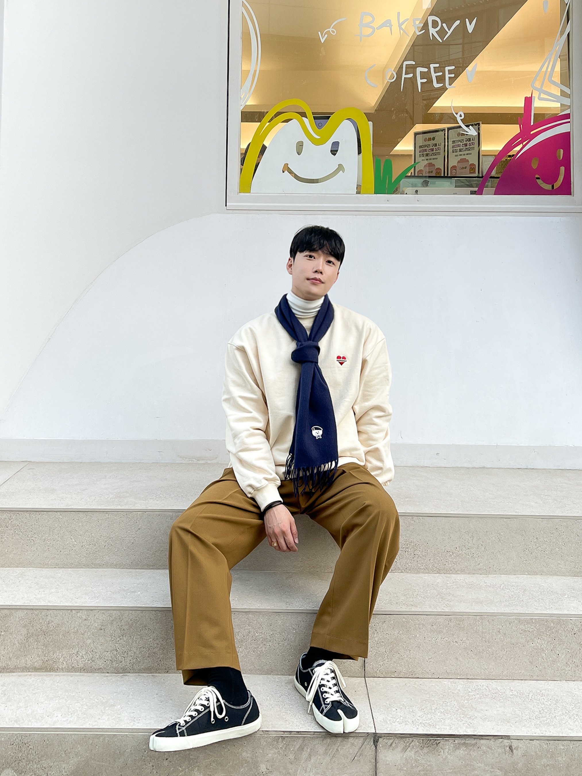 Maison Margiela Tabi Low Black 착용 스타일 - 1