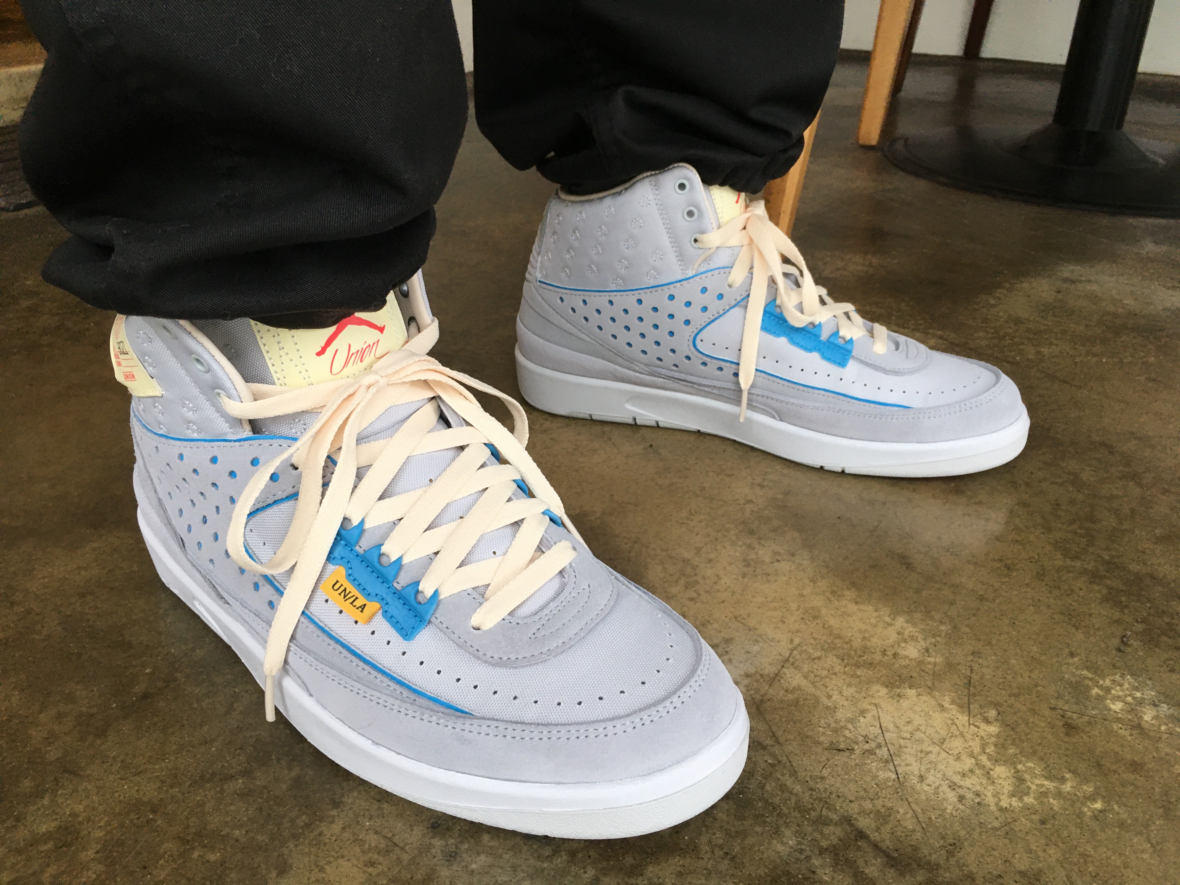 Jordan 2 x Union Retro SP Grey Fog 착용 스타일