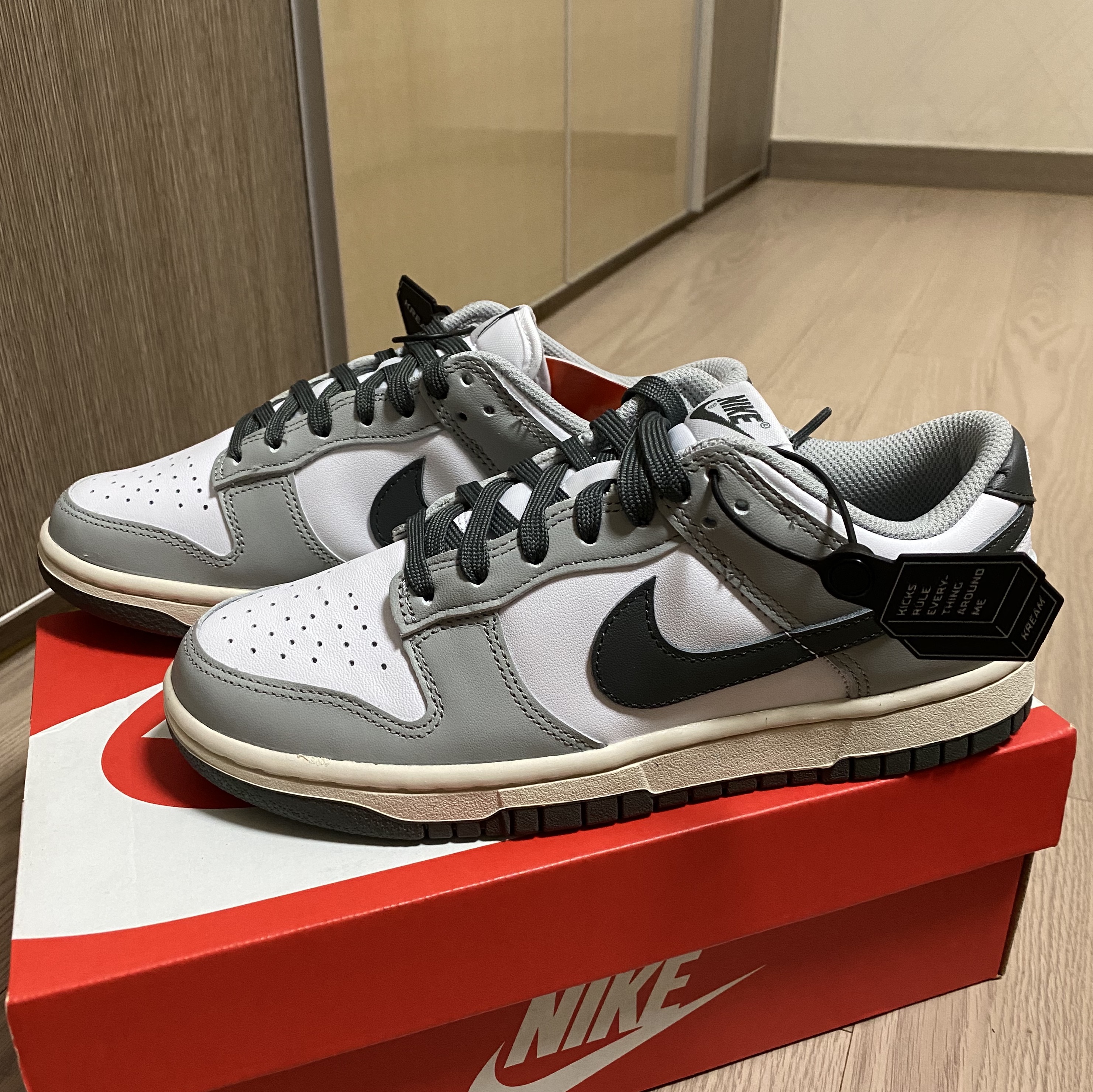 (W) Nike Dunk Low Light Smoke Grey 착용 스타일