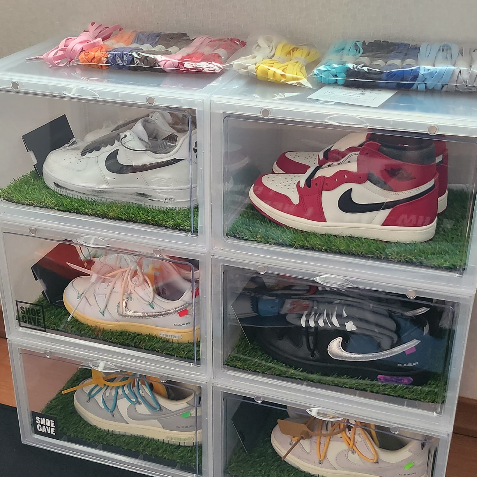 Jordan 1 Retro High OG Chicago 2022, Nike x Off-White Dunk Low The 50 - Lot 1 착용 스타일 - 3
