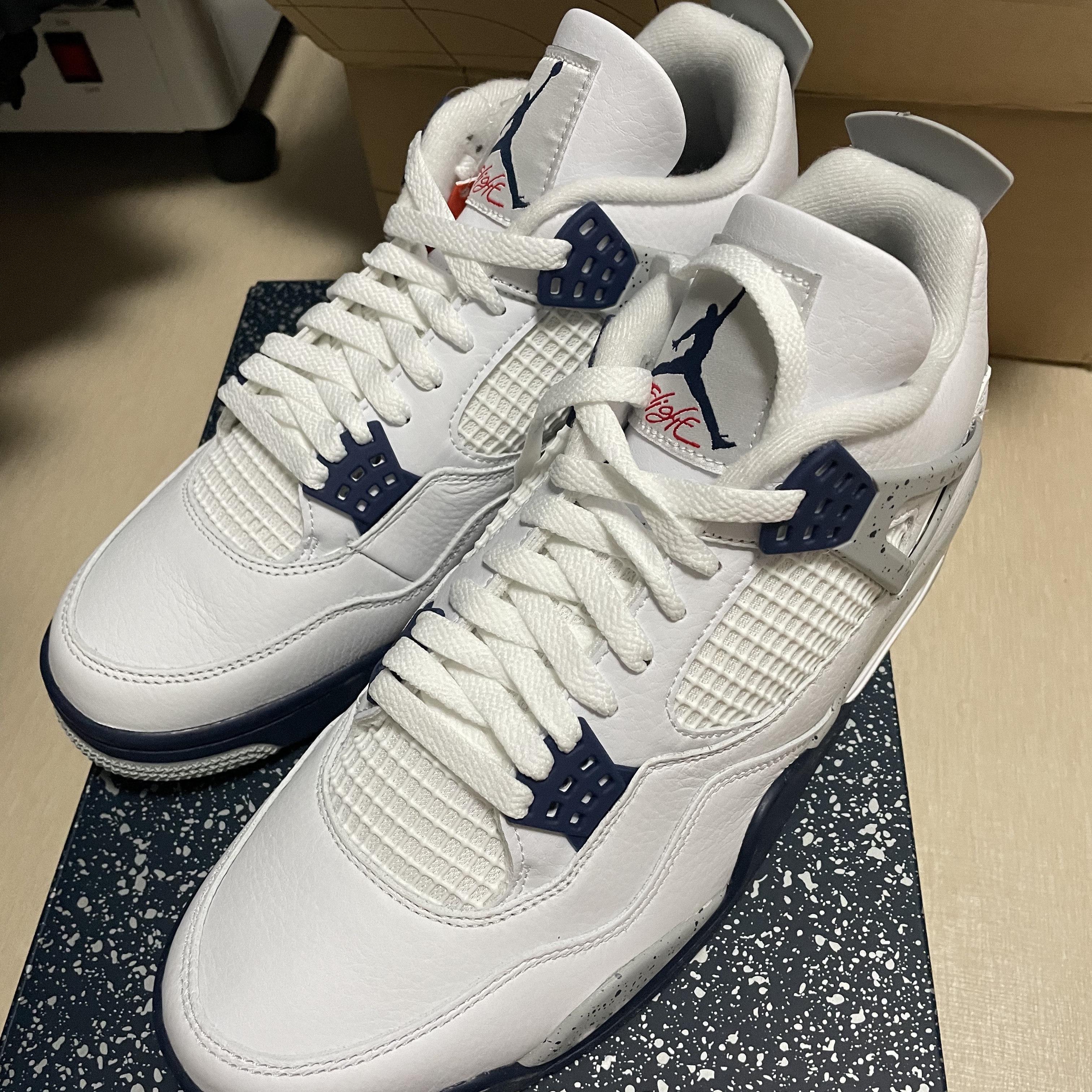Jordan 4 Retro Midnight Navy 착용 스타일 - 2