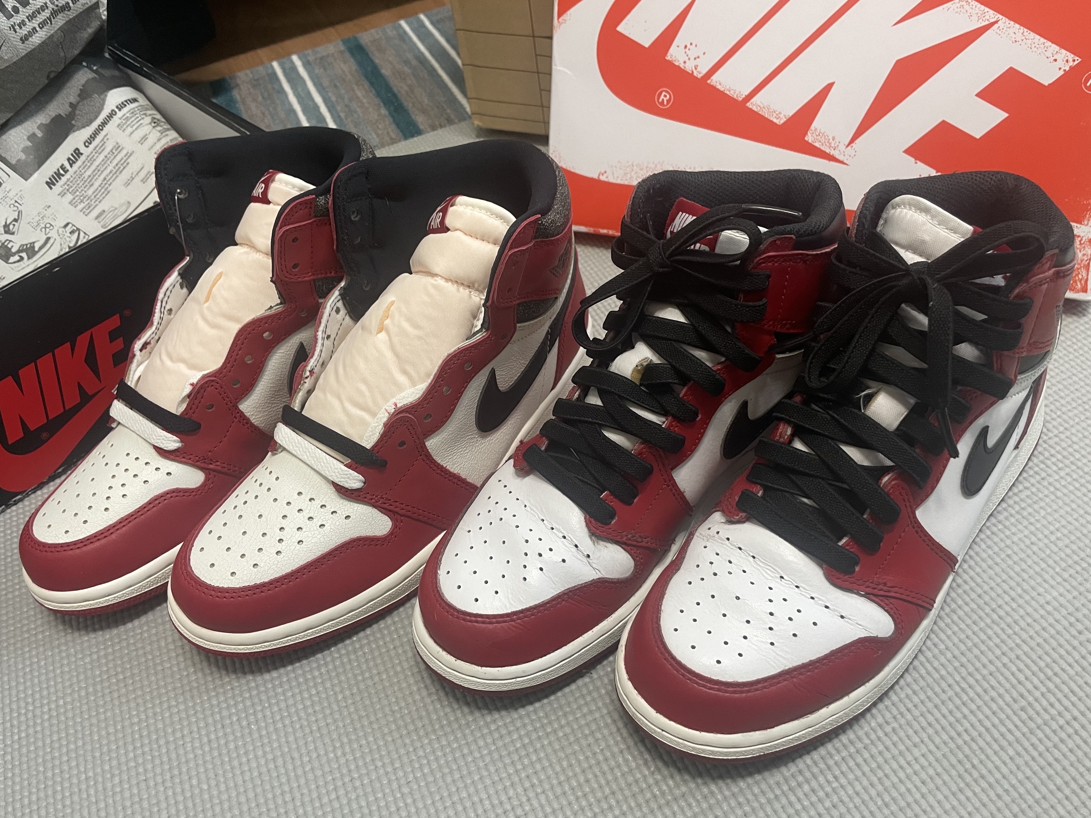 Jordan 1 Retro High OG Chicago 2022, Jordan 1 Retro High OG Chicago 2015 착용 스타일 - 3