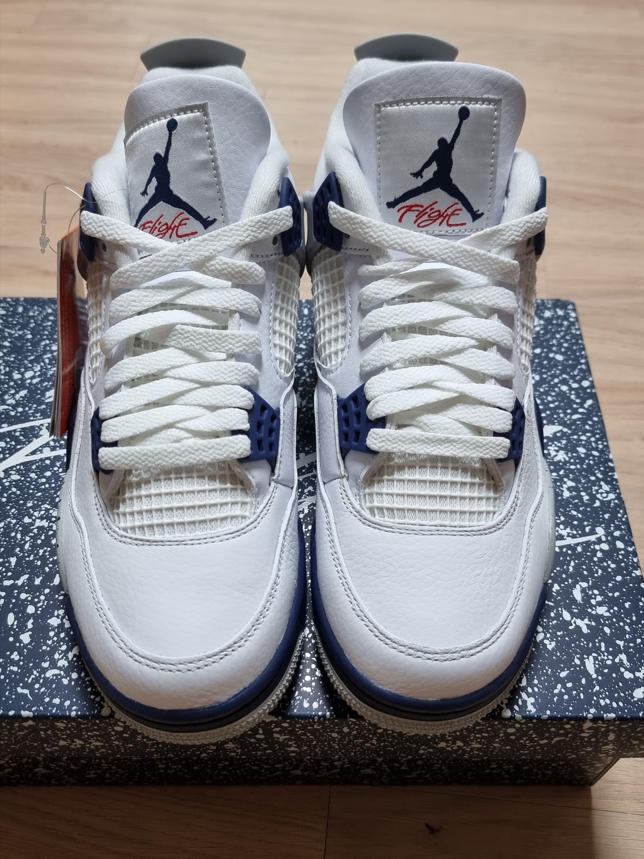Jordan 4 Retro Midnight Navy 착용 스타일 - 1