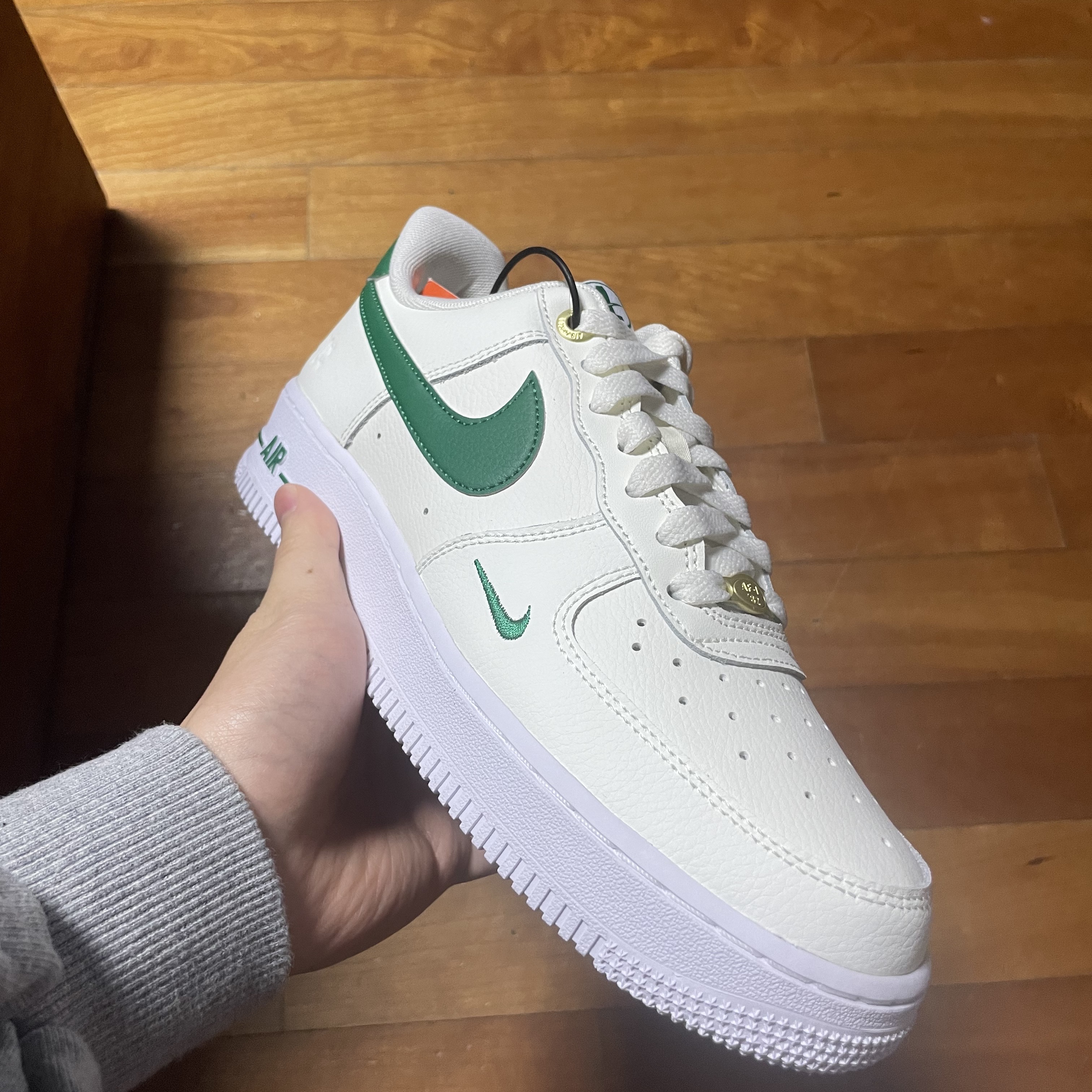 Nike Air Force 1 '07 LV8 40th Anniversary Join Forces Sail Malachite 착용 스타일