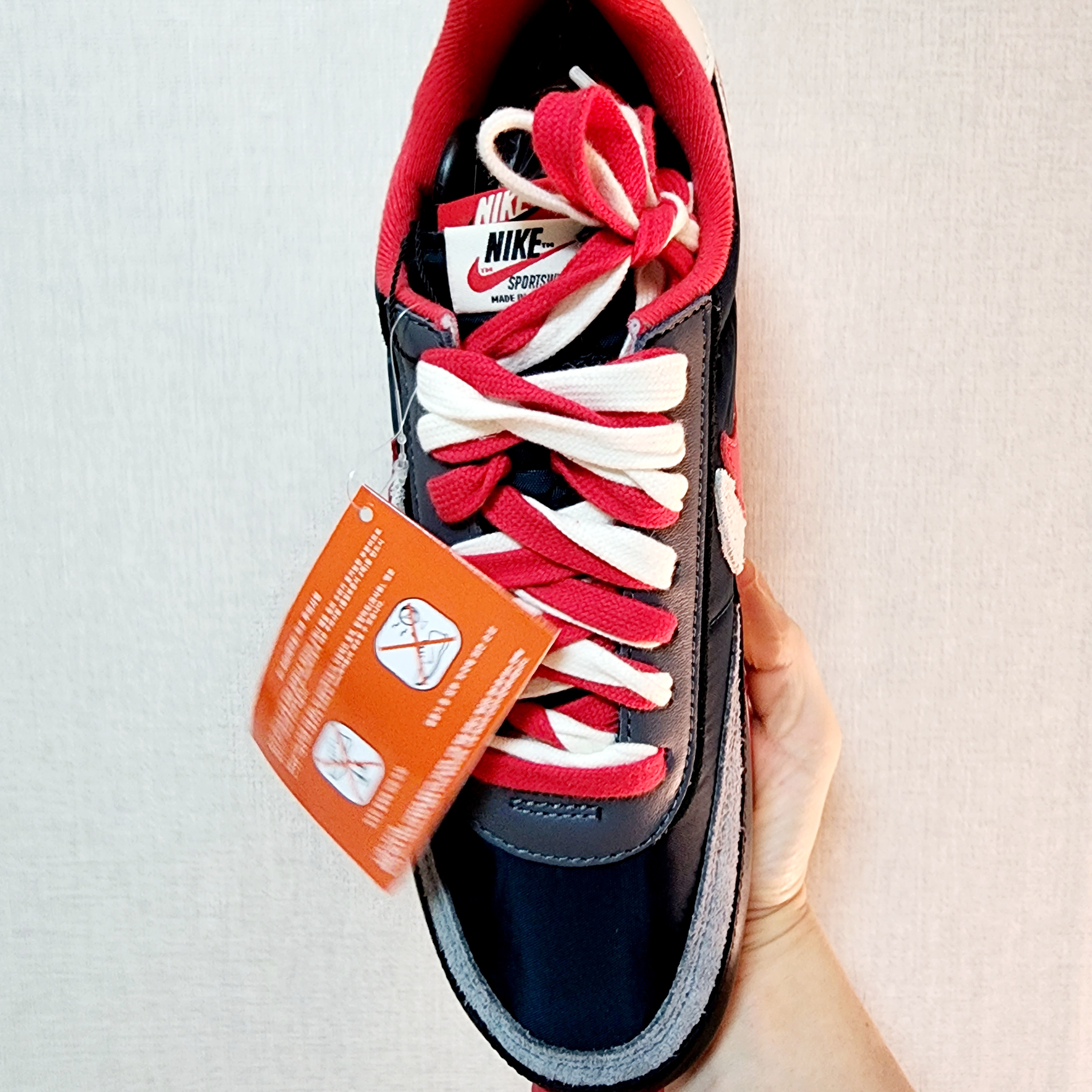 Nike x Sacai x Undercover LDWaffle Midnight Spruce University Red 착용 스타일 - 5