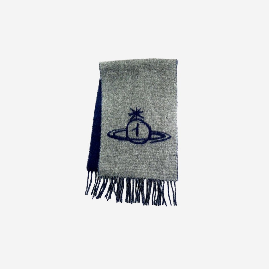 Vivienne Westwood Orb Jacquard Scarf Grey 상세 이미지 1