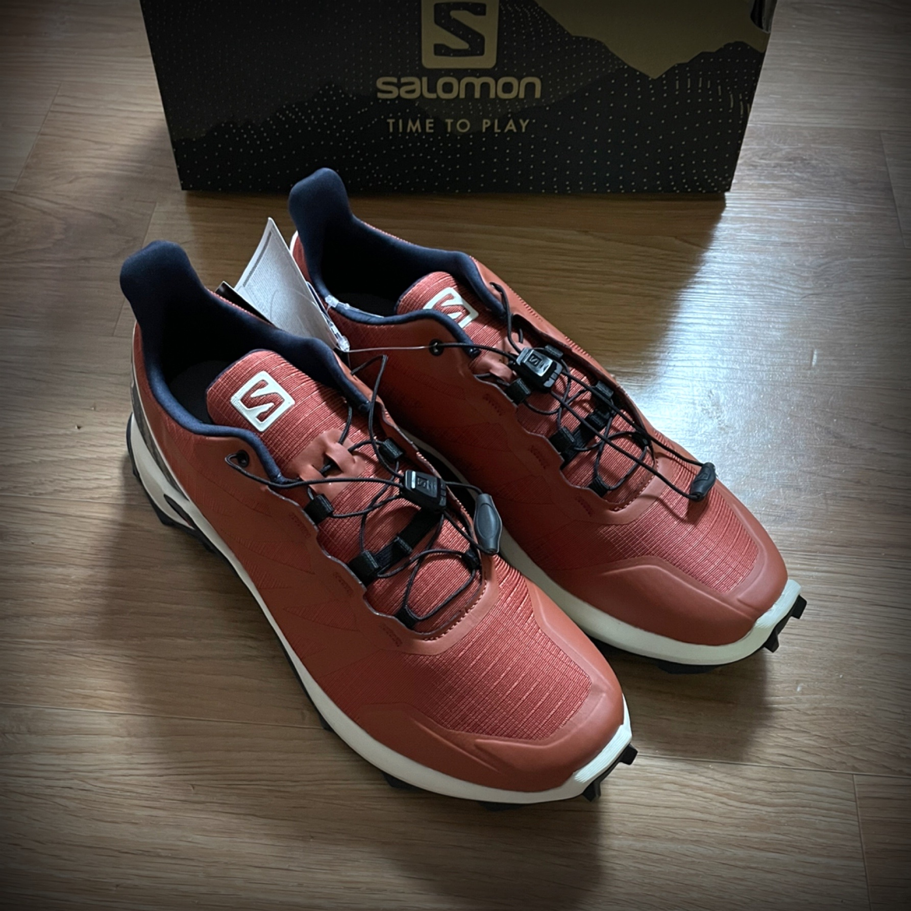 Salomon Supercross Burnt Brick Vanilla Ice 착용 스타일 - 1