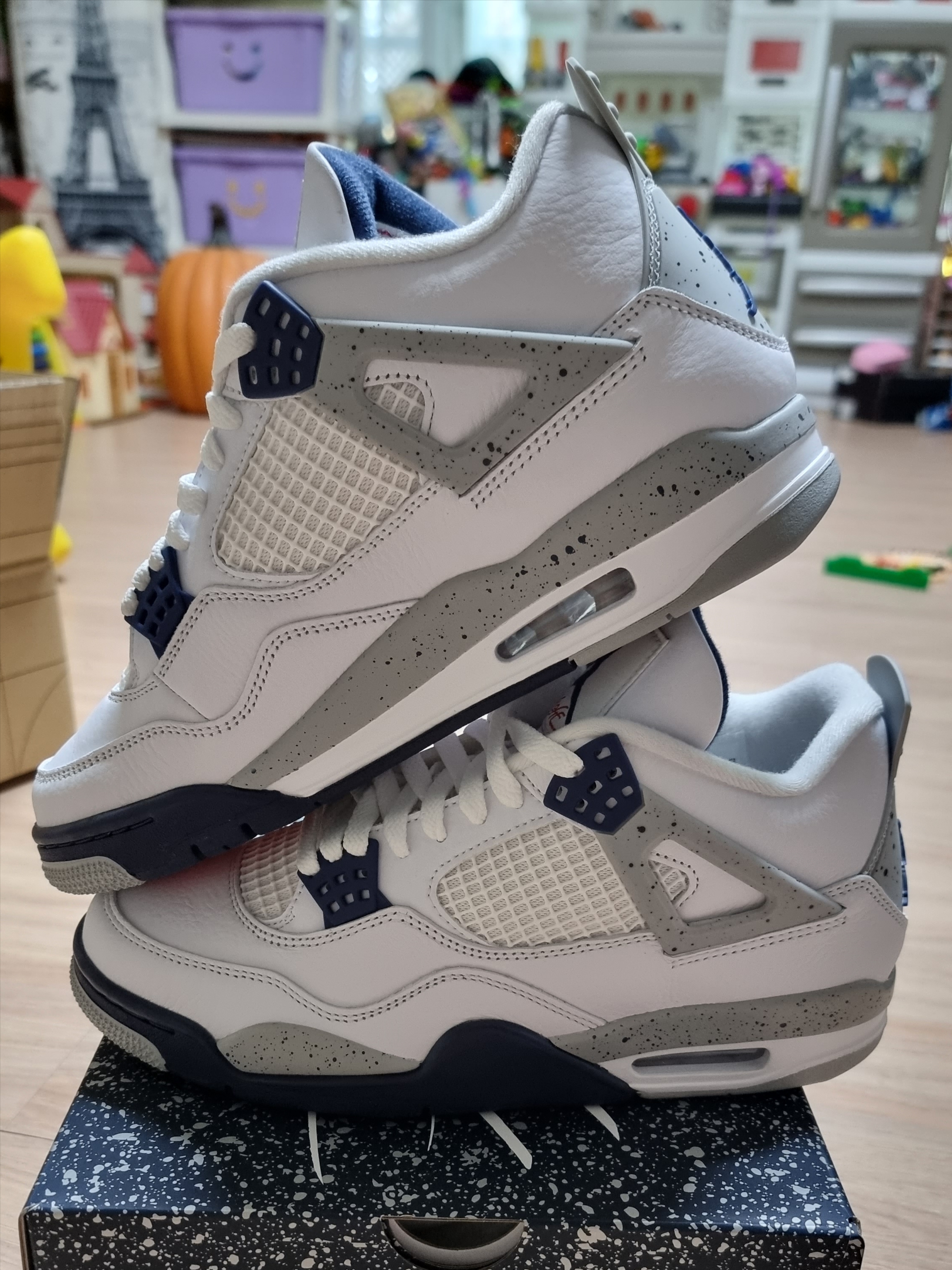Jordan 4 Retro Midnight Navy 착용 스타일 - 2