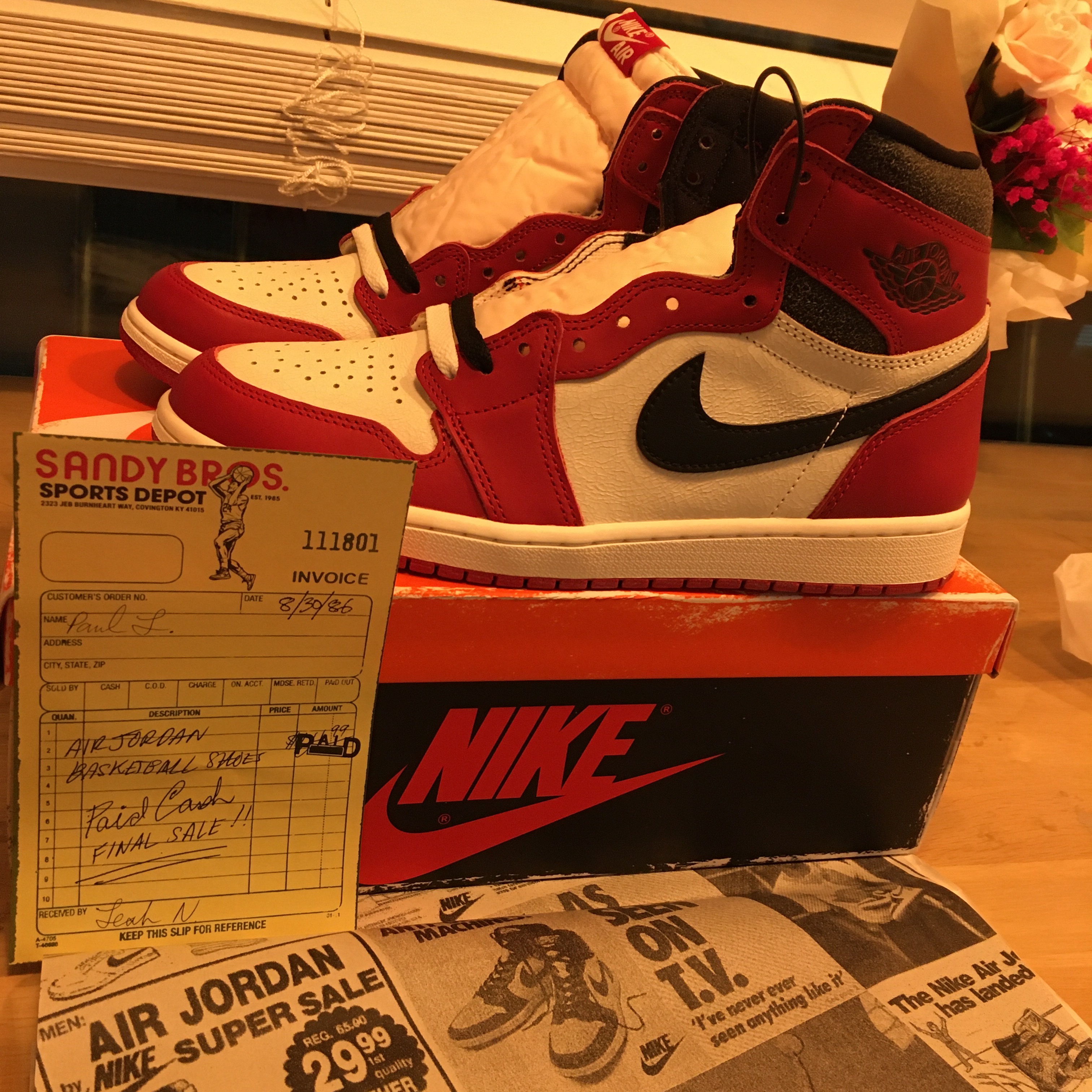 Jordan 1 Retro High OG Chicago 2022, (GS) Jordan 1 Retro High OG Chicago 2022 착용 스타일 - 3