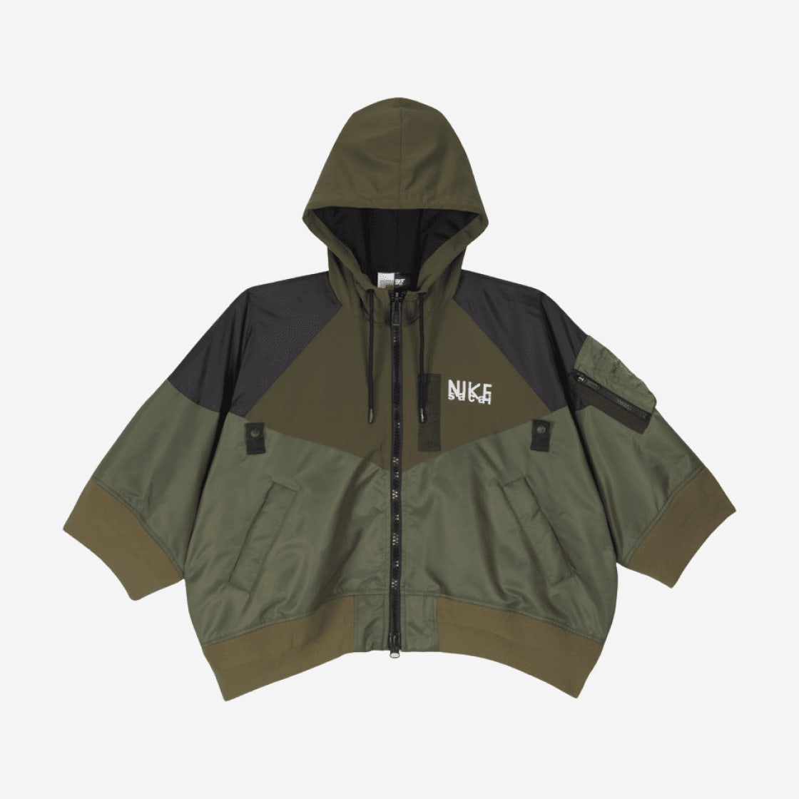 W) 나이키 x 사카이 NRG 풀 집 후드 자켓 카고 카키 - 아시아 | Nike 
