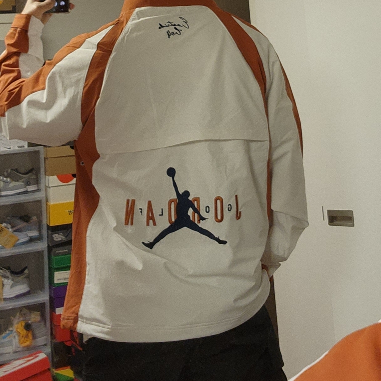 Jordan x Eastside Golf L91 Cap White, Jordan x Eastside Golf Jacket White Burnt Sunrise - Asia 착용 스타일 - 4