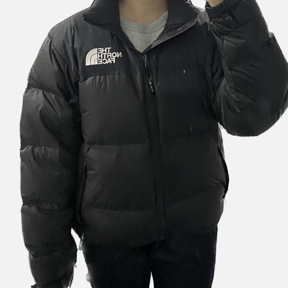 The North Face 1996 Eco Nuptse Jacket Black 착용 스타일 - 3