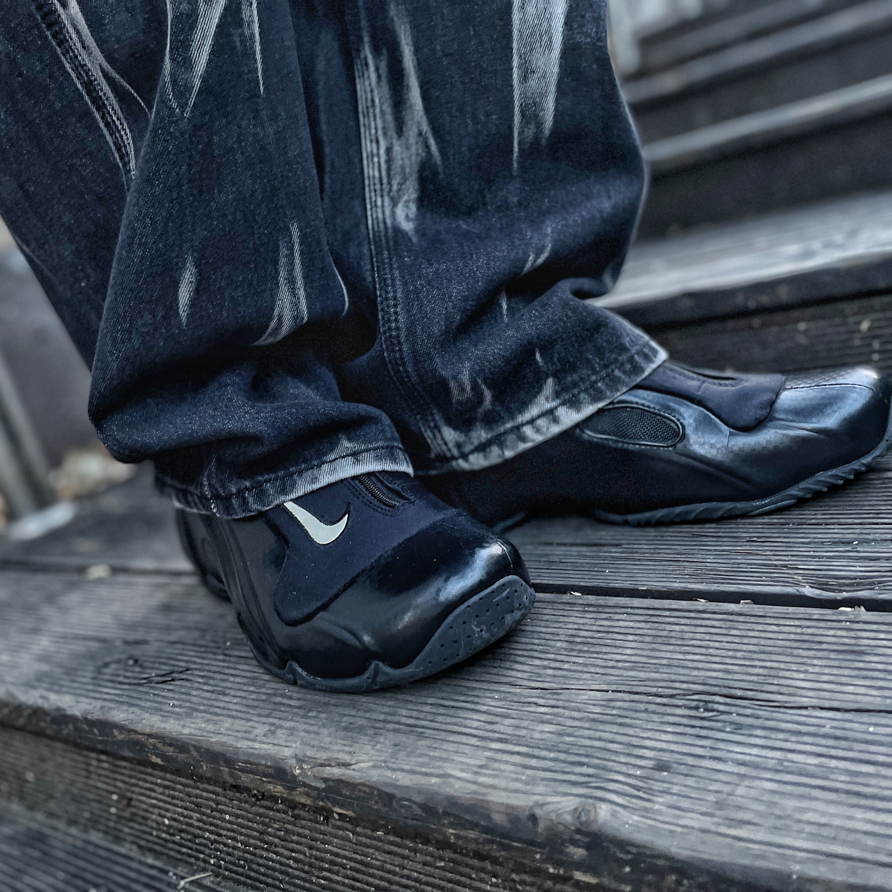 Nike Air Flightposite Carbon Fiber 2014 착용 스타일 - 2