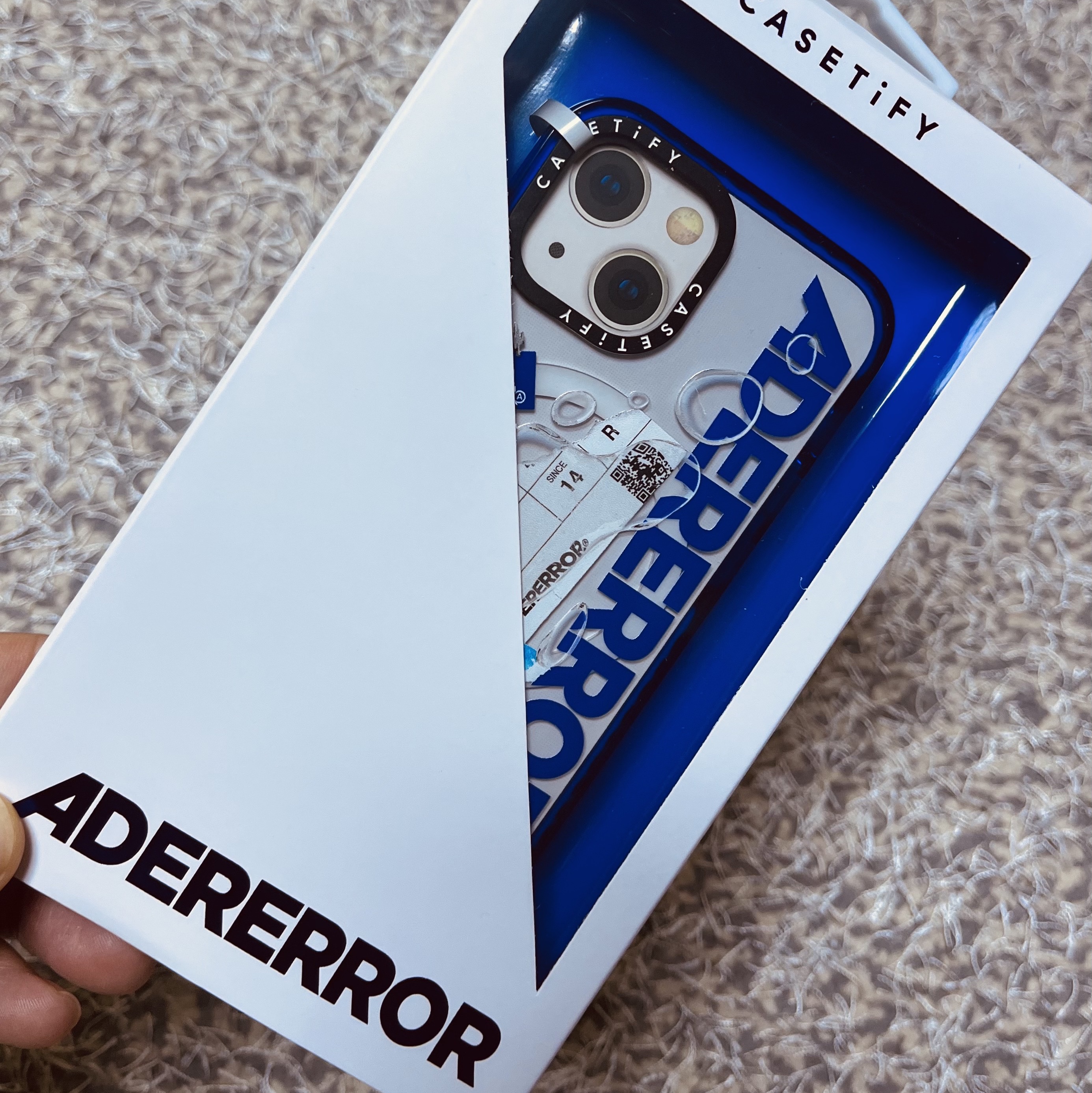 Casetify x Ader Error iPhone Sticker Magsafe Case Clear 착용 스타일
