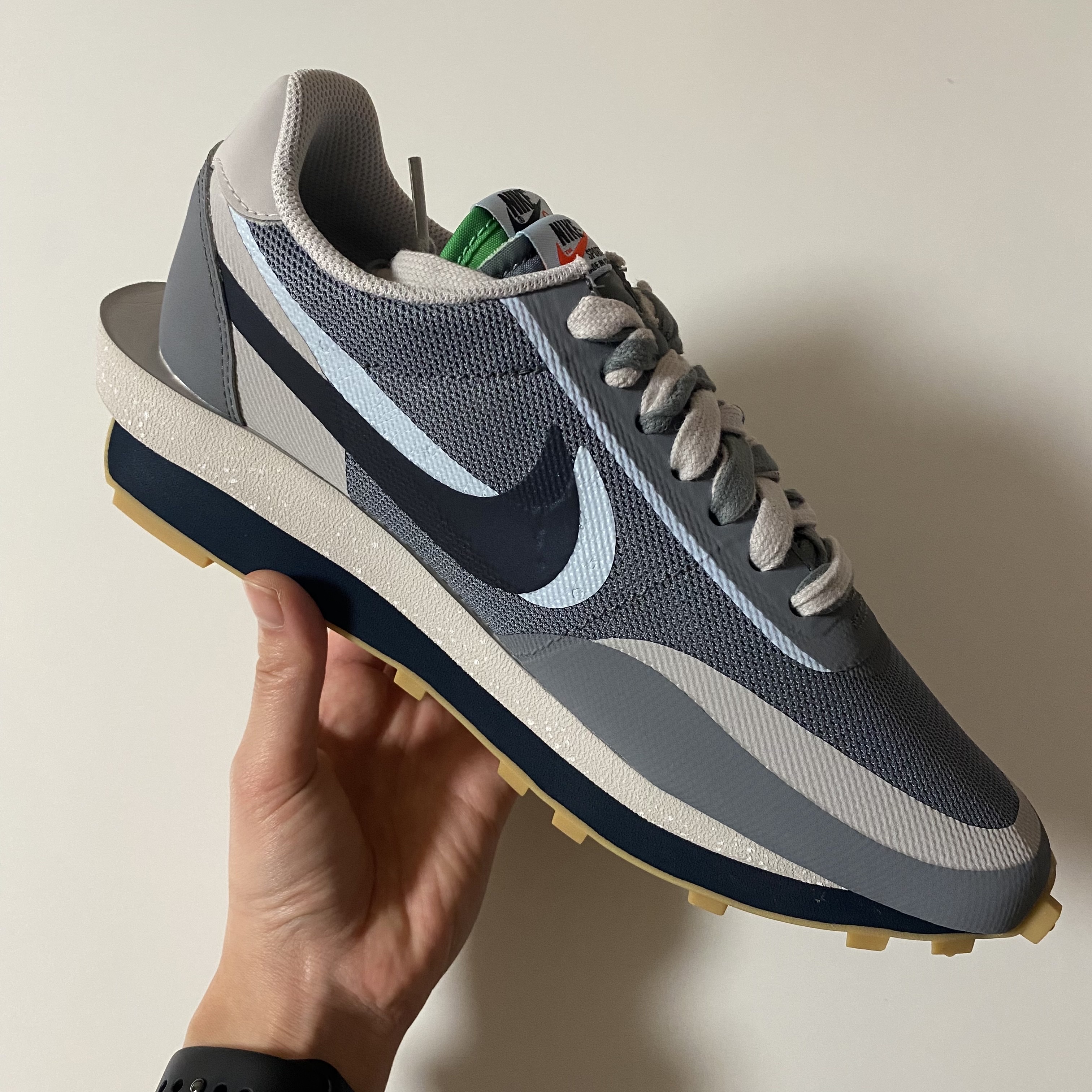 Nike x Sacai x Clot LDWaffle Cool Grey 착용 스타일