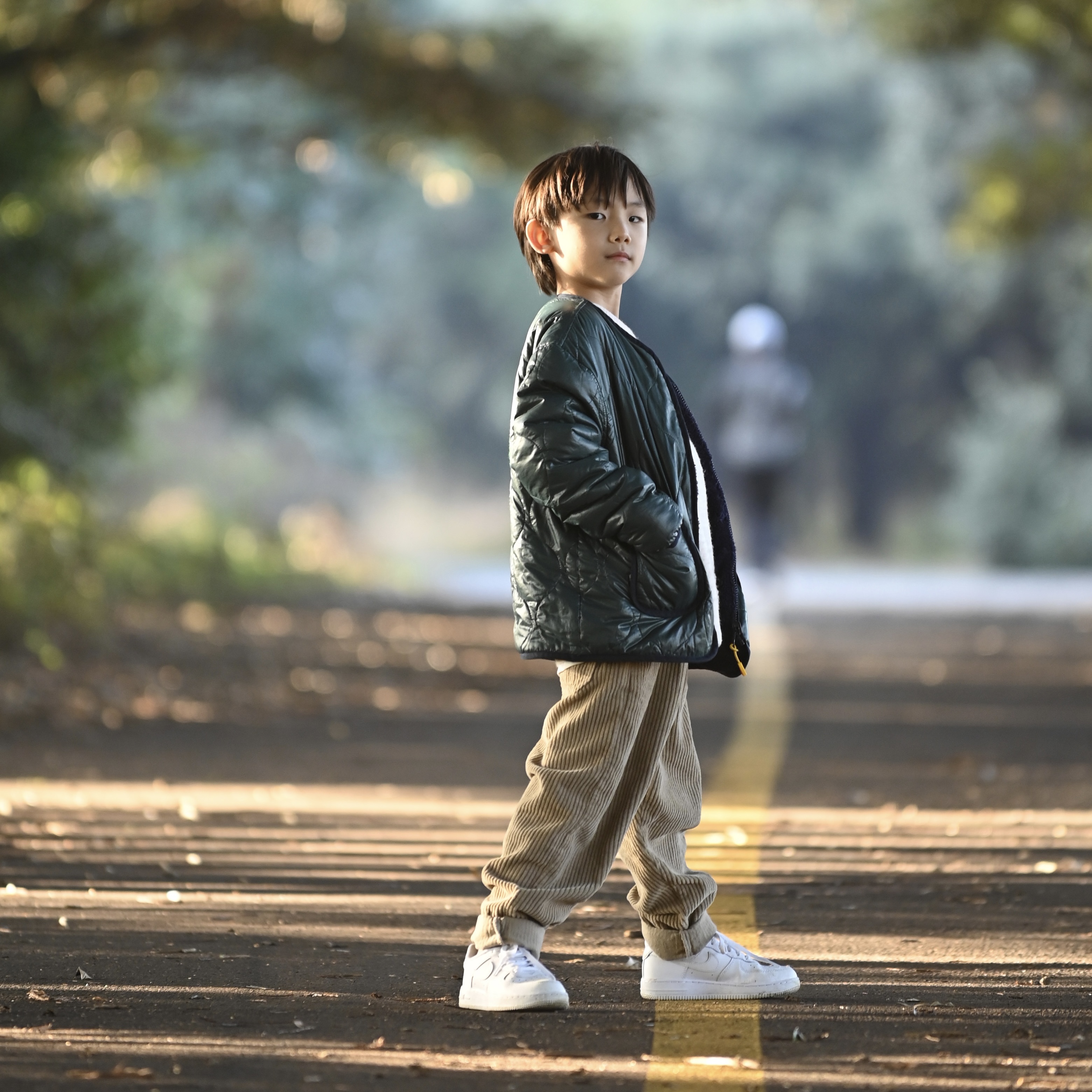(PS) Nike Force 1 LE Triple White 착용 스타일