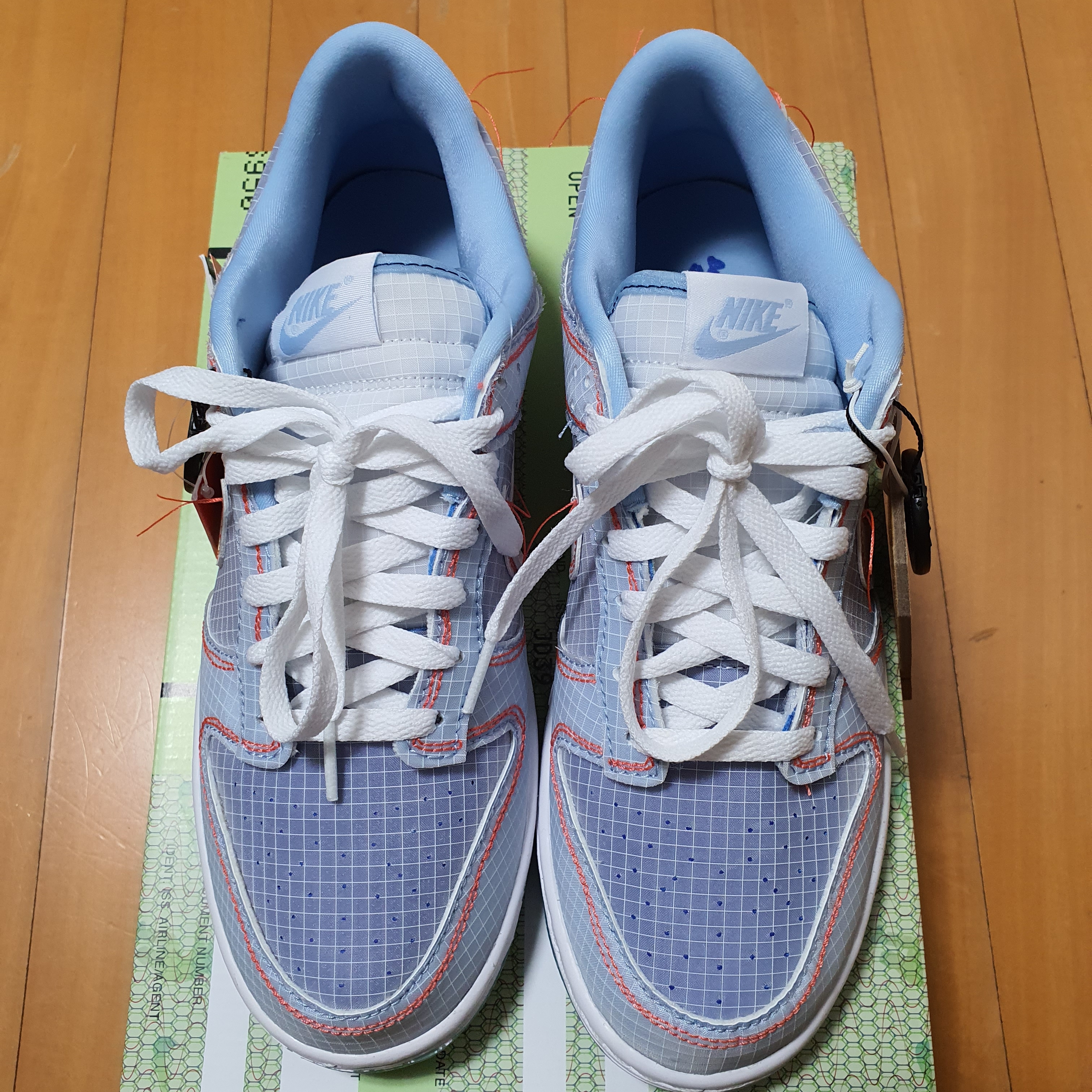 Nike x Union Dunk Low Passport Pack Argon 착용 스타일 - 1