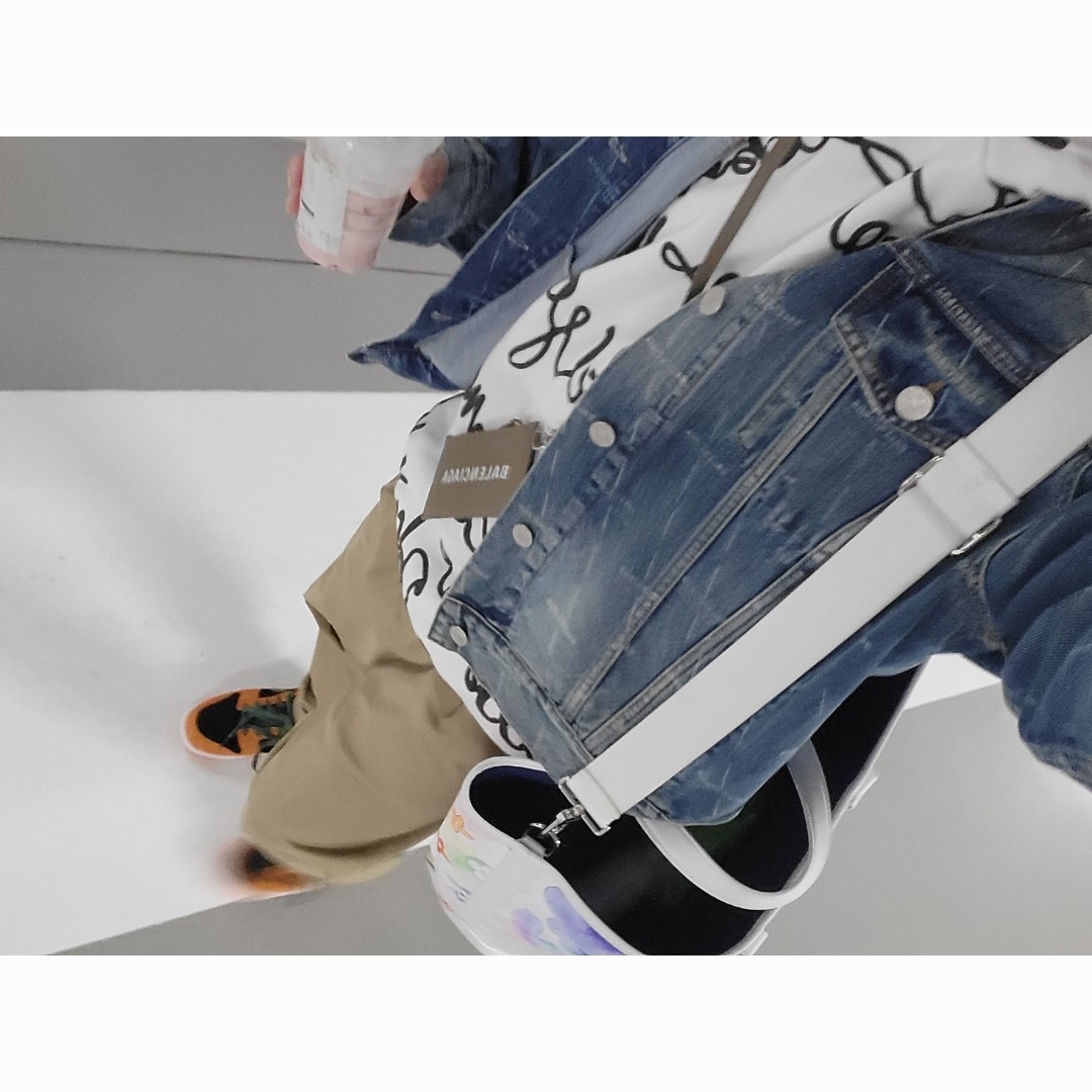 Jordan 1 x Travis Scott x Fragment Retro Low OG SP Military Blue, Nike Dunk Low SP Ceramic 착용 스타일 - 2