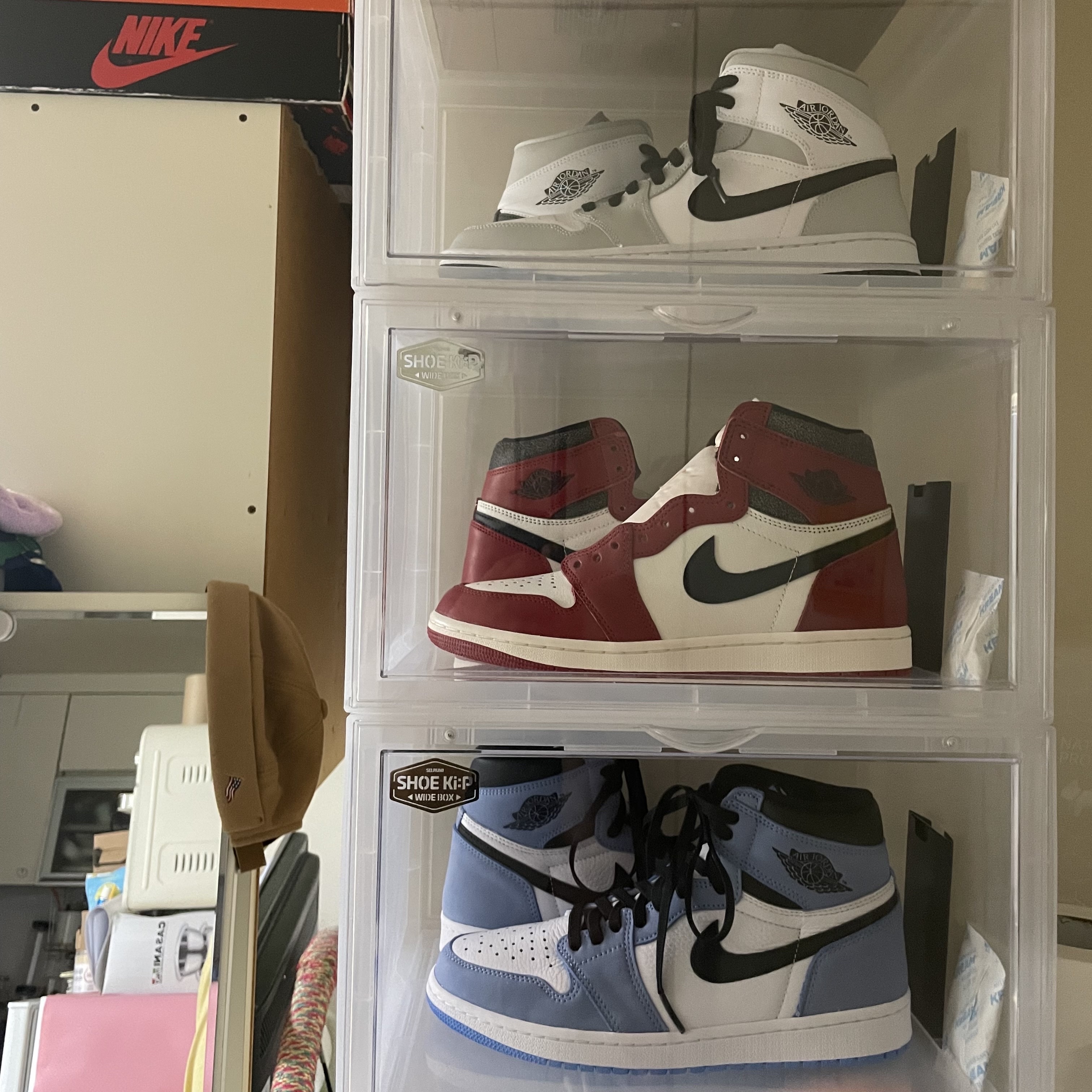Jordan 1 Retro High OG Chicago 2022, Jordan 1 Retro High OG University Blue 착용 스타일 - 2