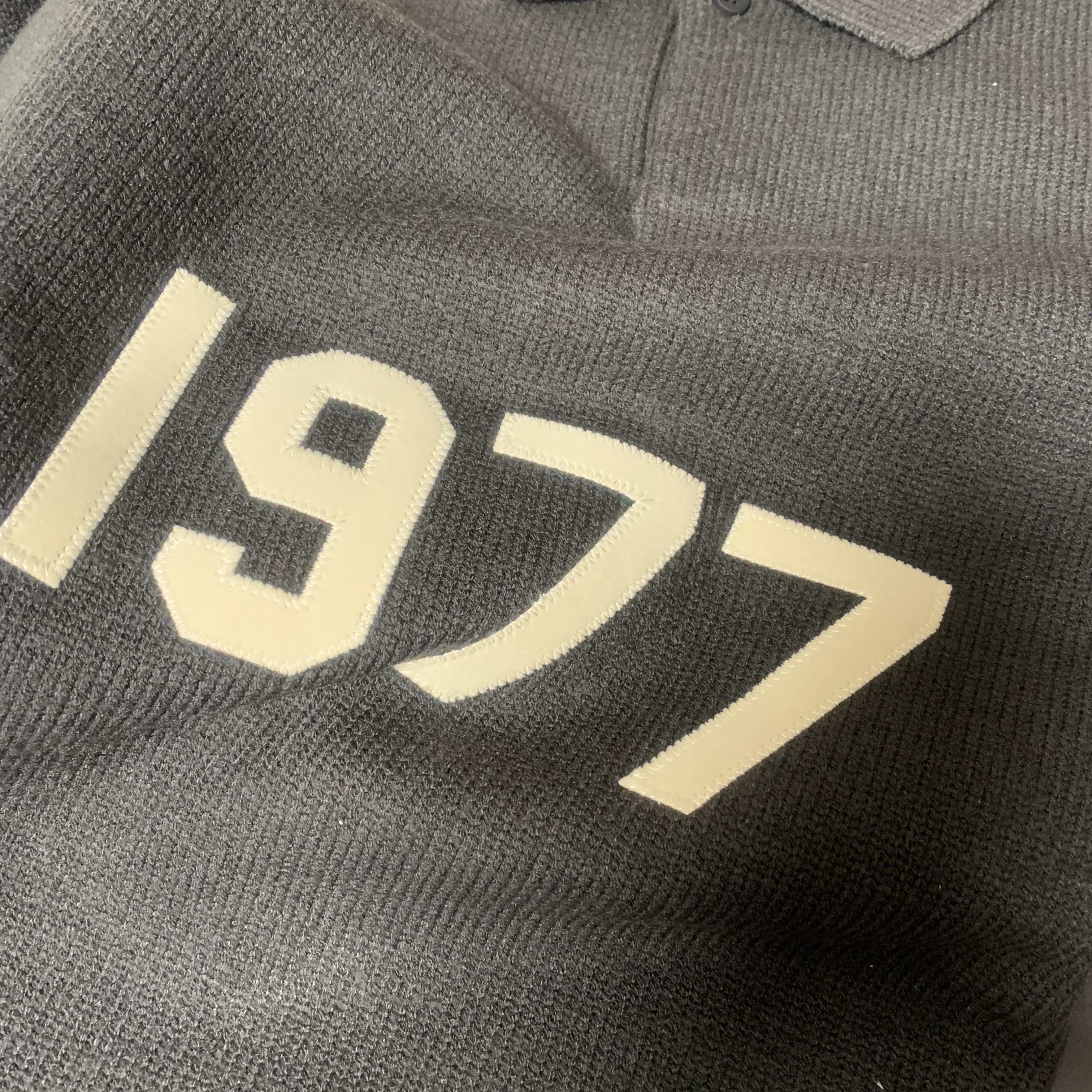 Essentials 1977 Knit Long Sleeve Polo Iron - 22SS 착용 스타일