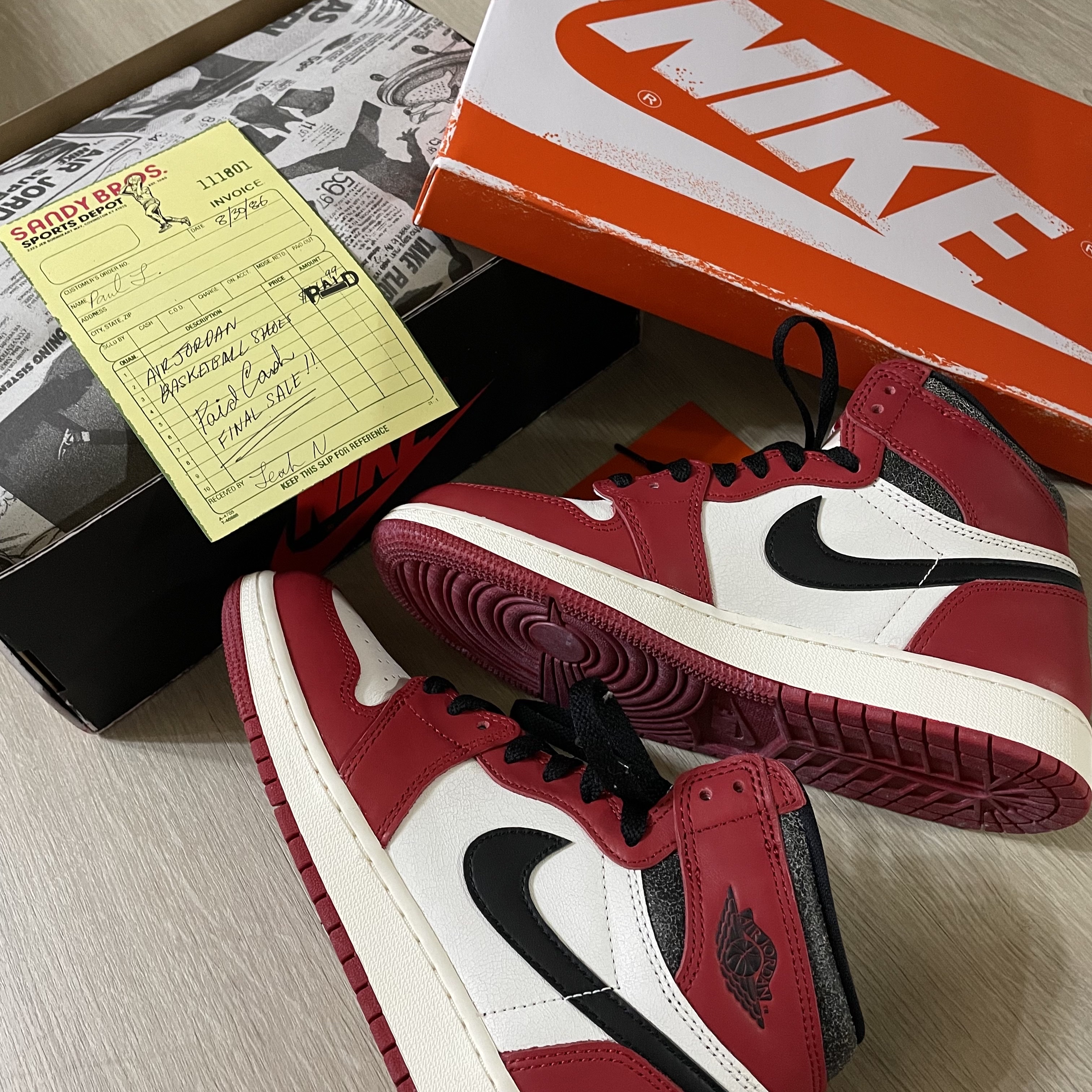 (GS) Jordan 1 Retro High OG Chicago 2022, Jordan 1 Retro High OG Chicago 2022 착용 스타일 - 2