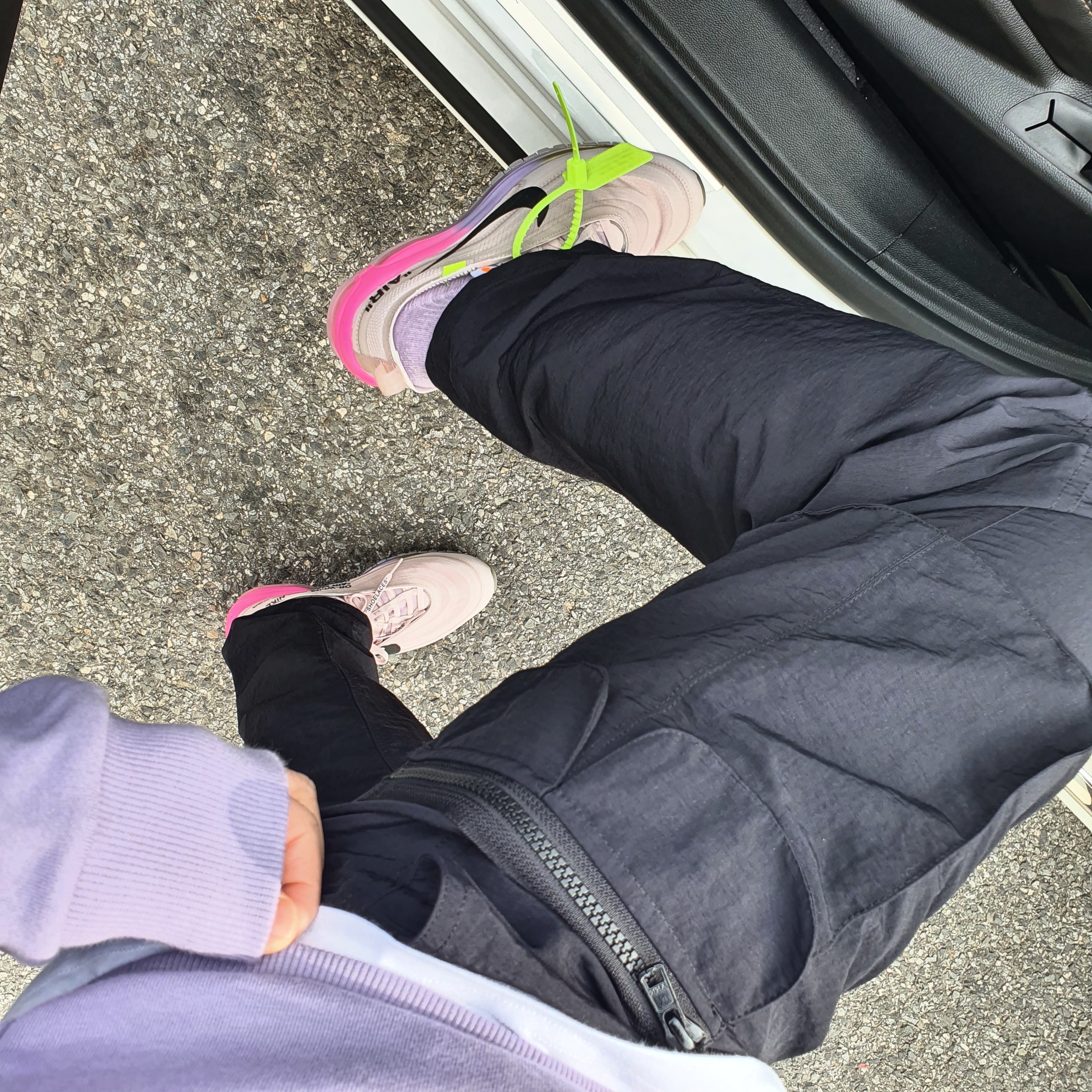 Nike x Off-White Air Max 97 Elemental Rose Serena Queen 착용 스타일